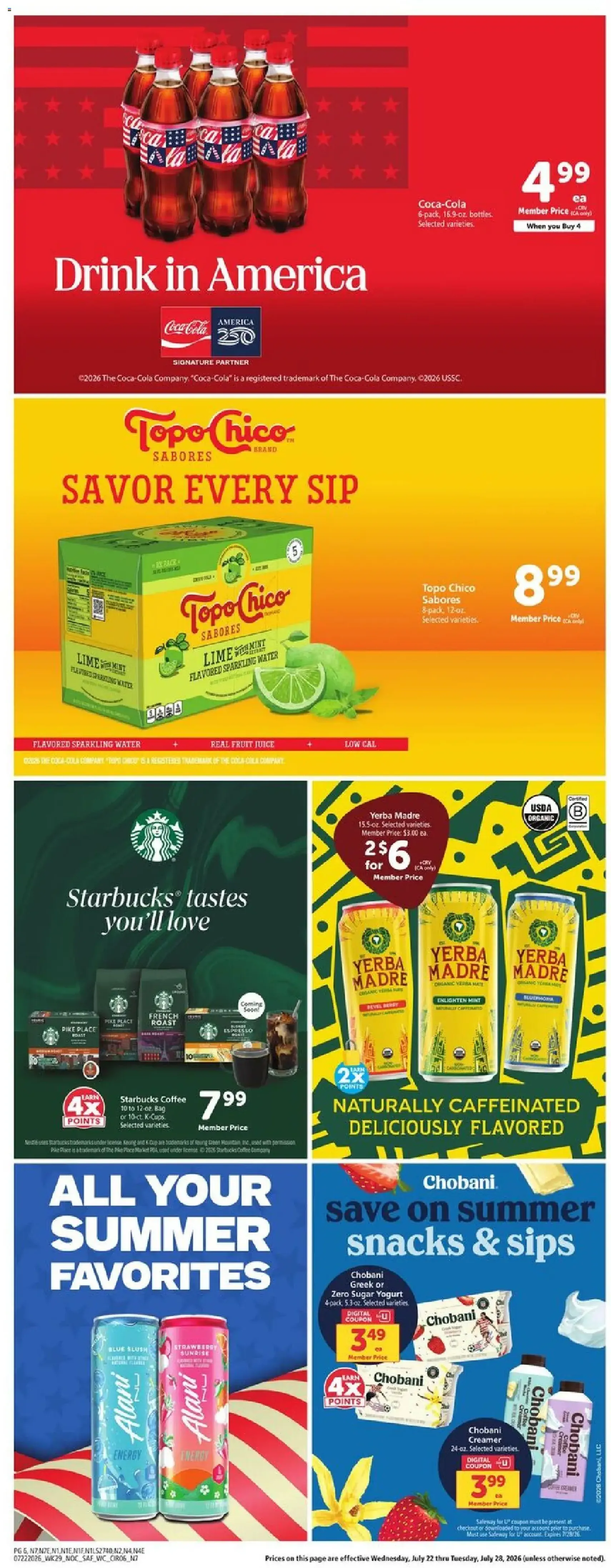 Safeway Weekly Ad - valid flyer from 07/22/2026, page 6 of 11