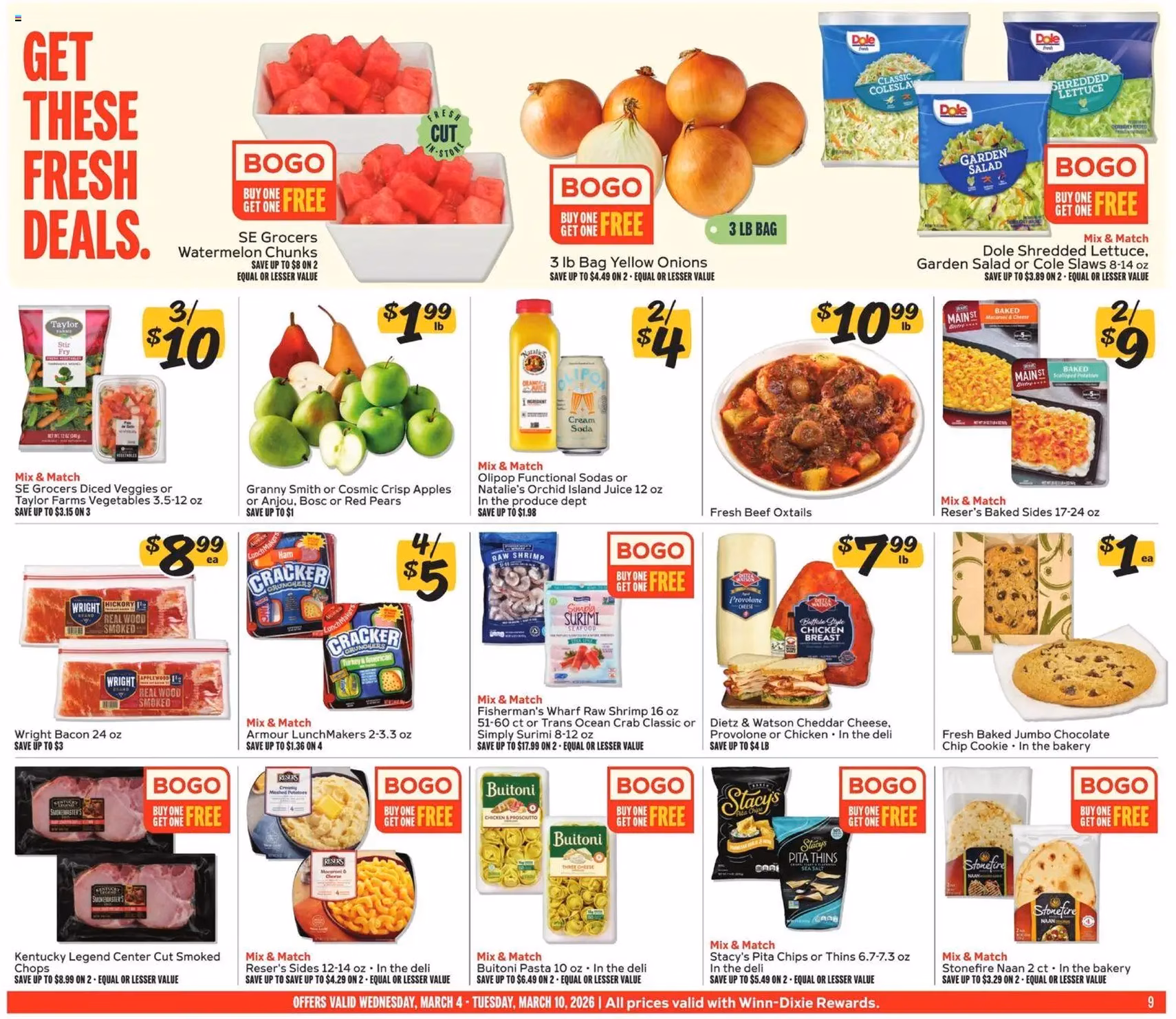 Winn Dixie Weekly Ad - valid flyer from 03/04/2026, page 9 of 12