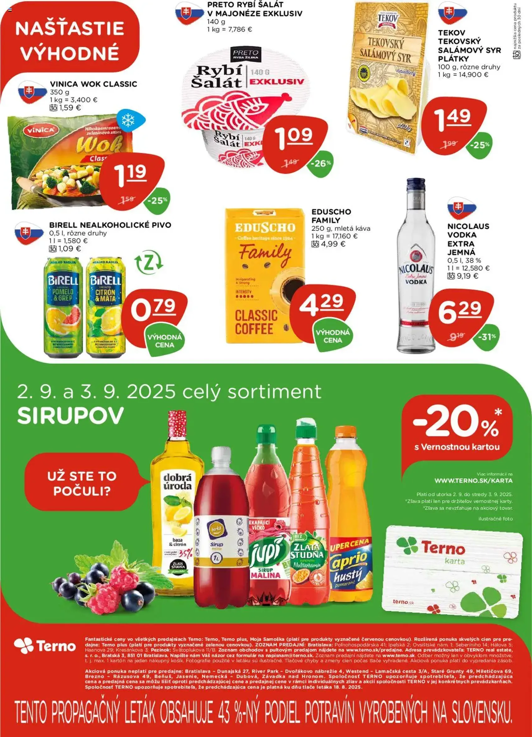 Terno leták - platný leták od 28.08.2025 strana 22 z 24 Terno leták - platný leták od 28.08.2025 strana 22 z 24