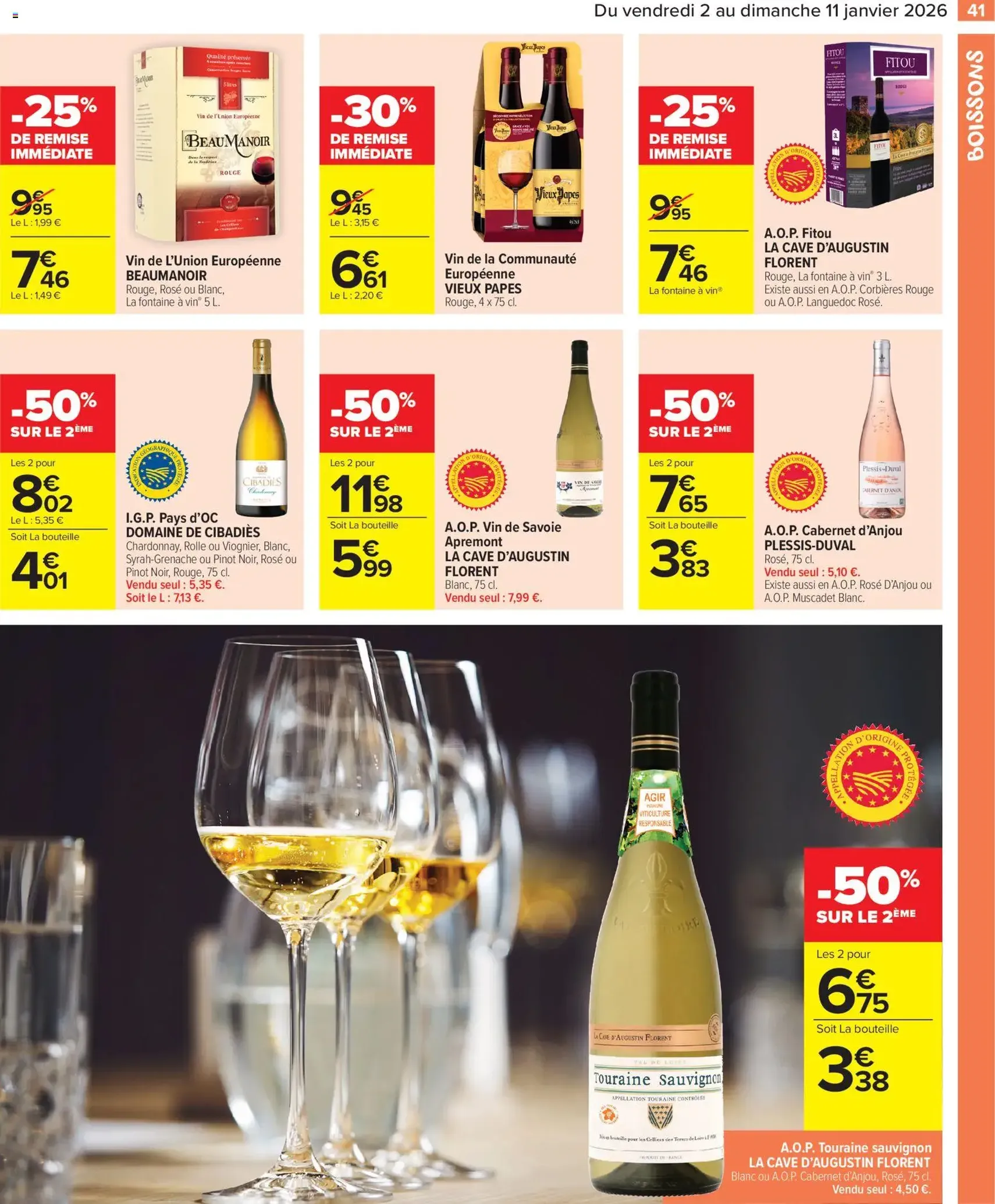 Carrefour Market catalogue semaine 1 - brochure valable à partir du 02/01/2026, page 43 sur 64