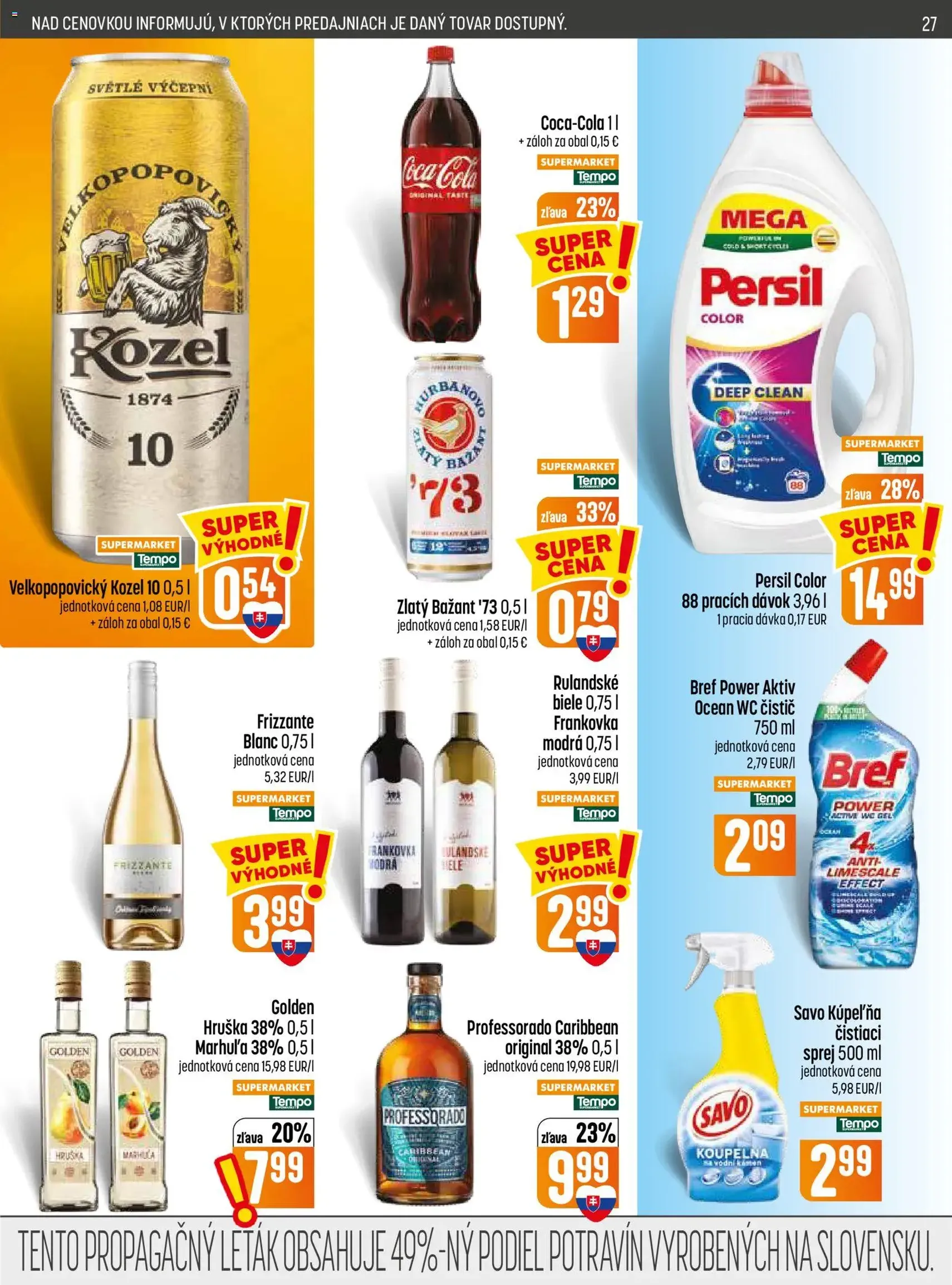 COOP Jednota leták - platný leták od 26.08.2026 strana 27 z 32