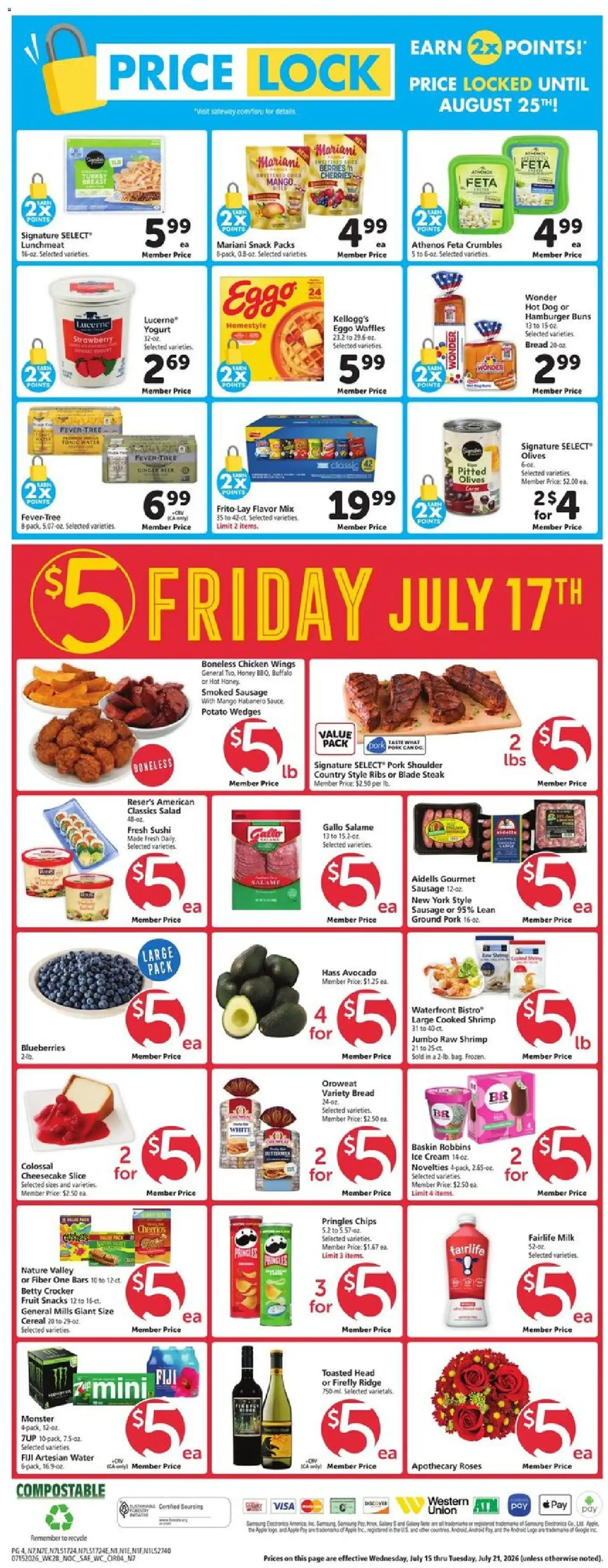 Safeway Weekly Ad - valid flyer from 07/15/2026, page 4 of 10