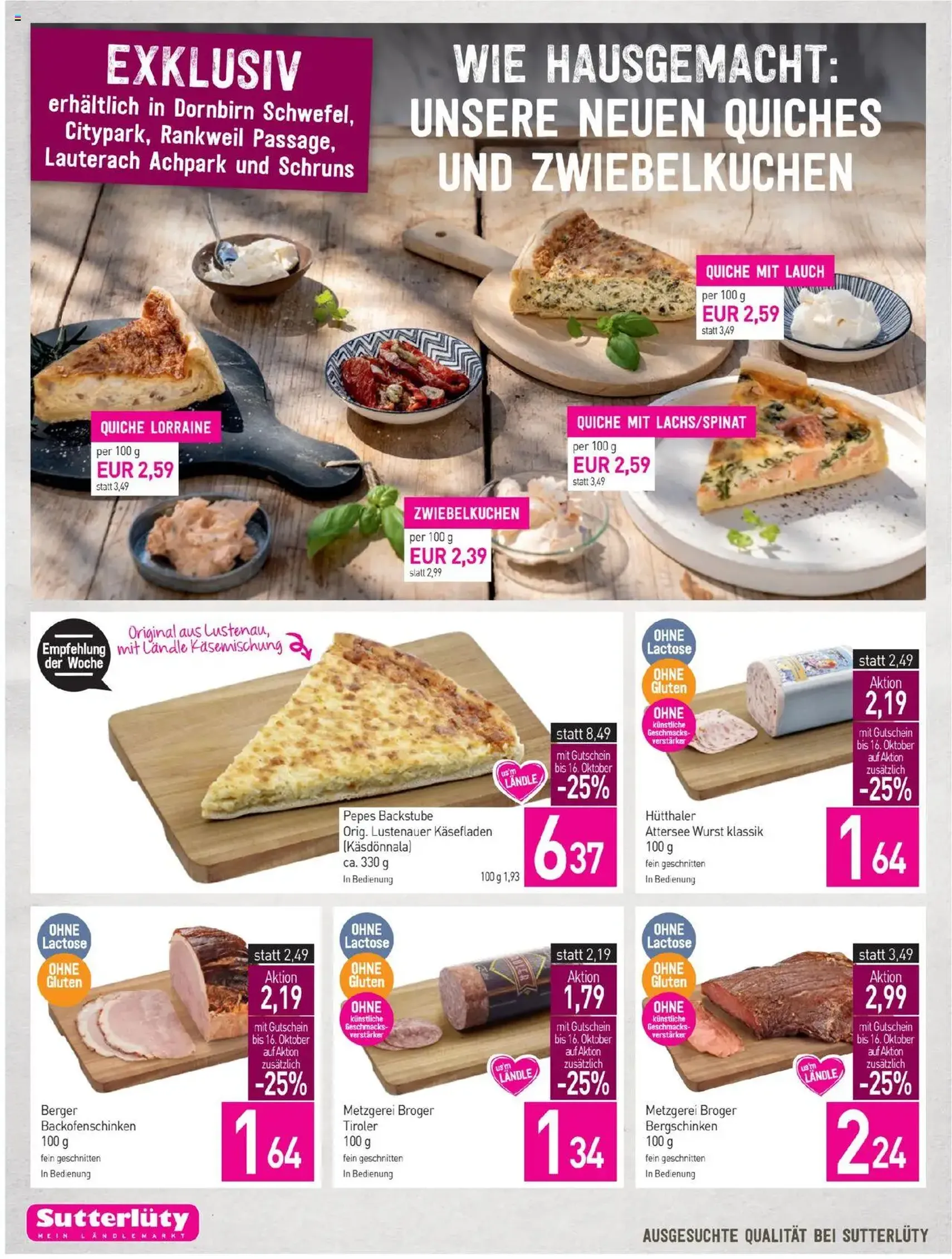 Sutterlüty Flugblatt - Gültiger Prospekt ab 09.10.2025, Seite 10 von insgesamt 24