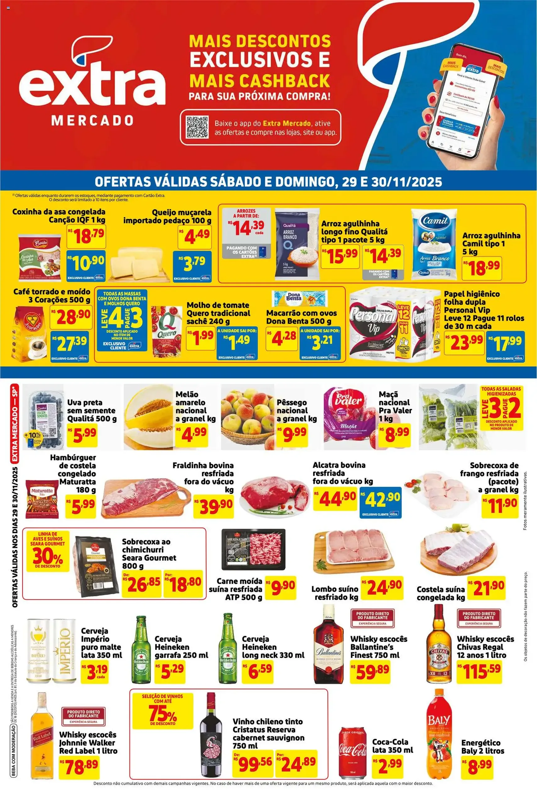 Extra - Ofertas da semana - folheto válido a partir de 29/11/2025 página 1 de 3