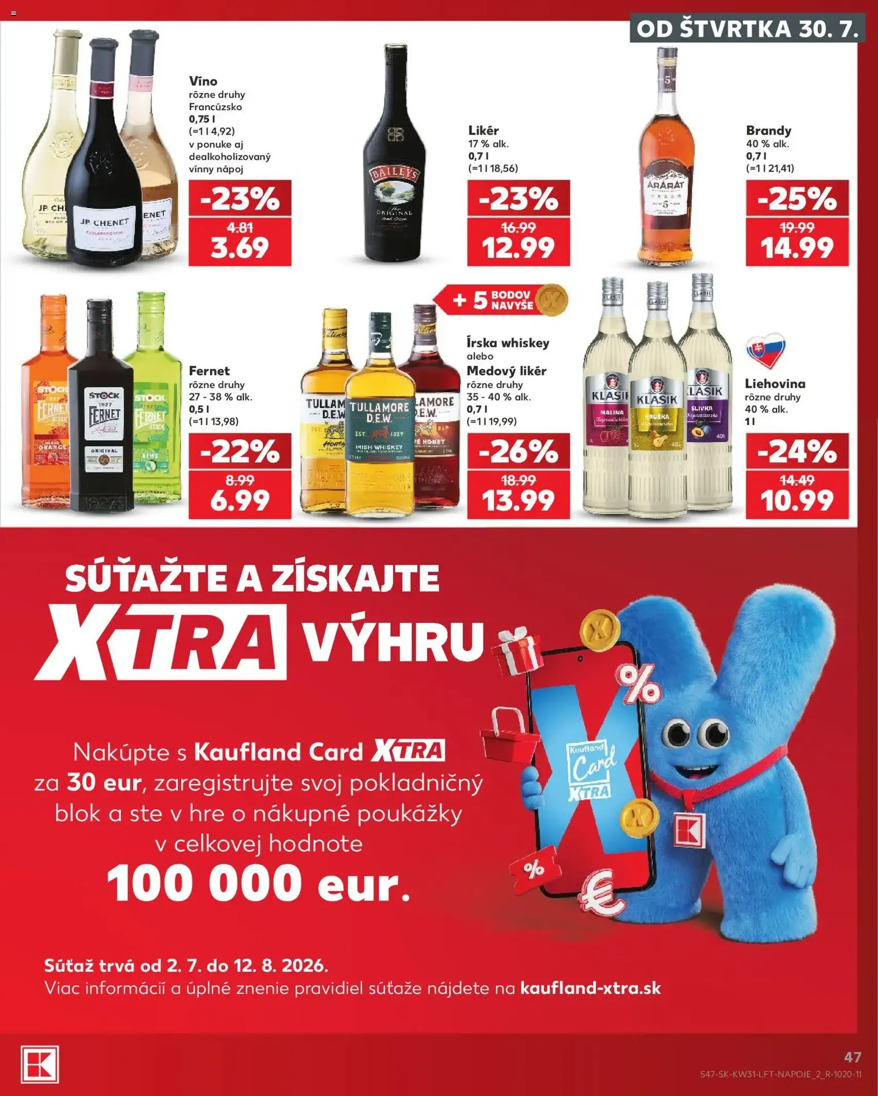 Kaufland leták - platný leták od 30.07.2026 strana 47 z 74