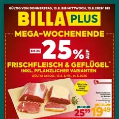 Billa Plus Flugblatt - Prospekt Vorschau gültig ab 13.08.2026