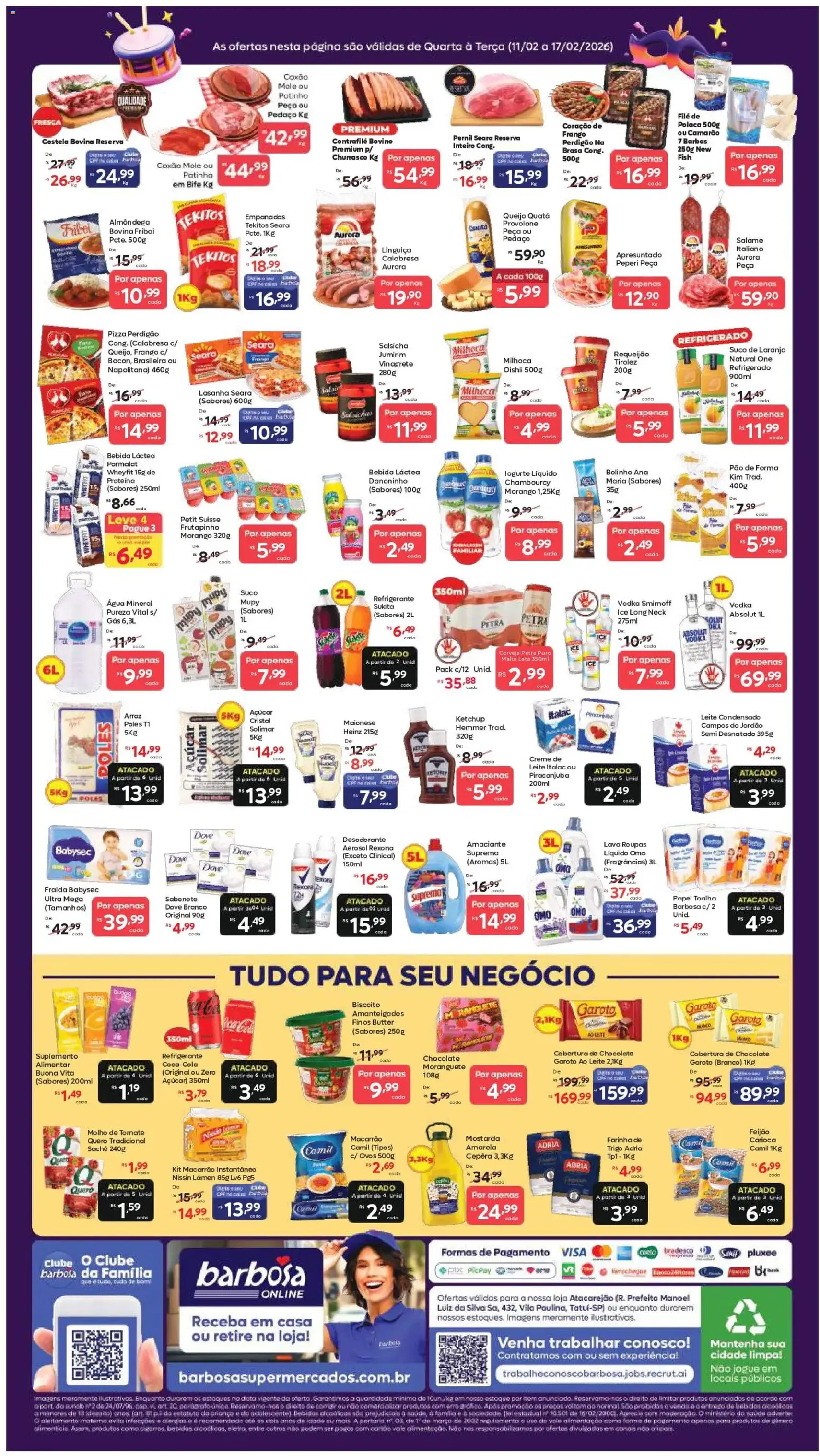 Barbosa Supermercados - Ofertas da semana - folheto válido a partir de 11/02/2026 página 2 de 2
