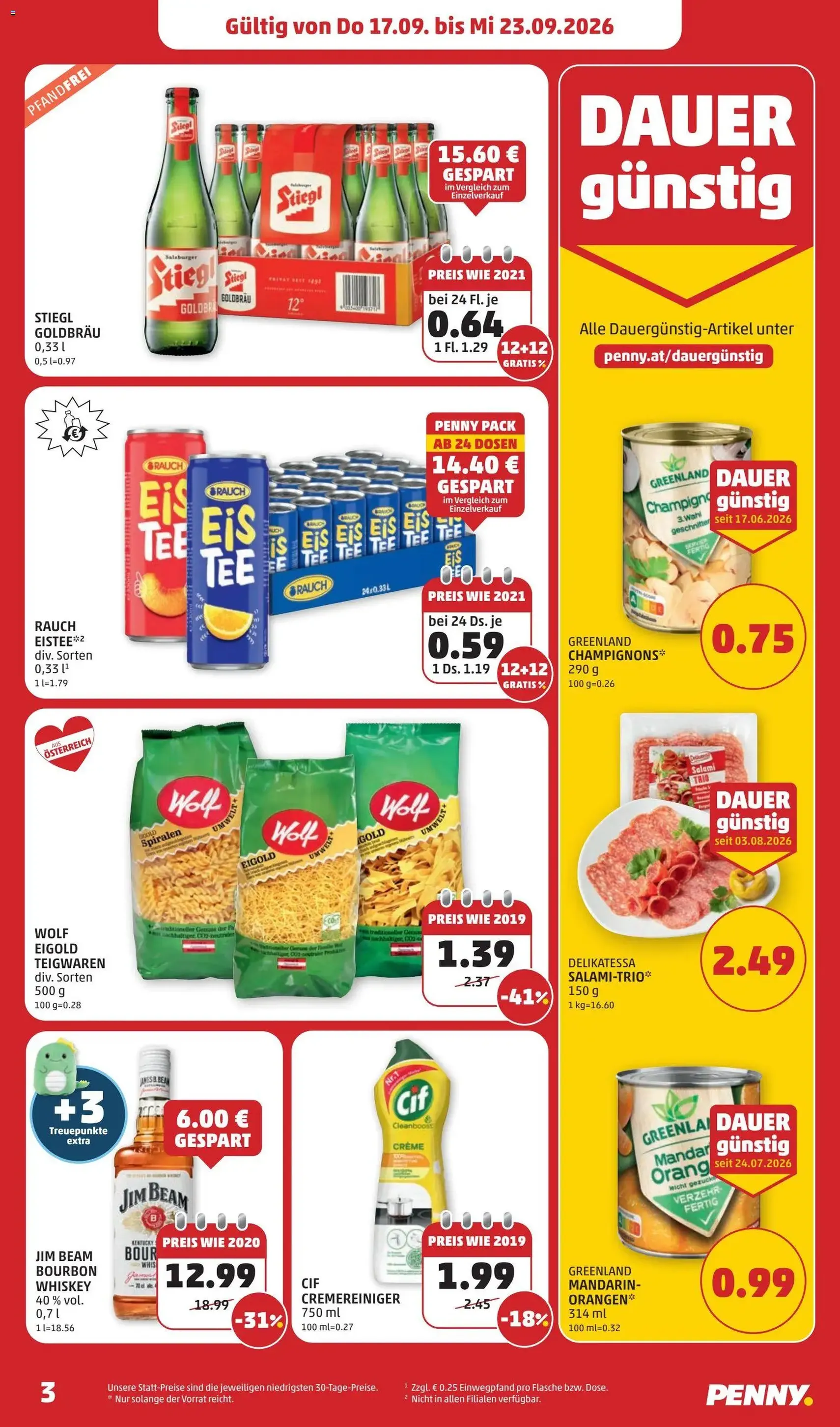 Penny Markt - Flugblatt - Gültiger Prospekt ab 17.09.2026, Seite 3 von insgesamt 28