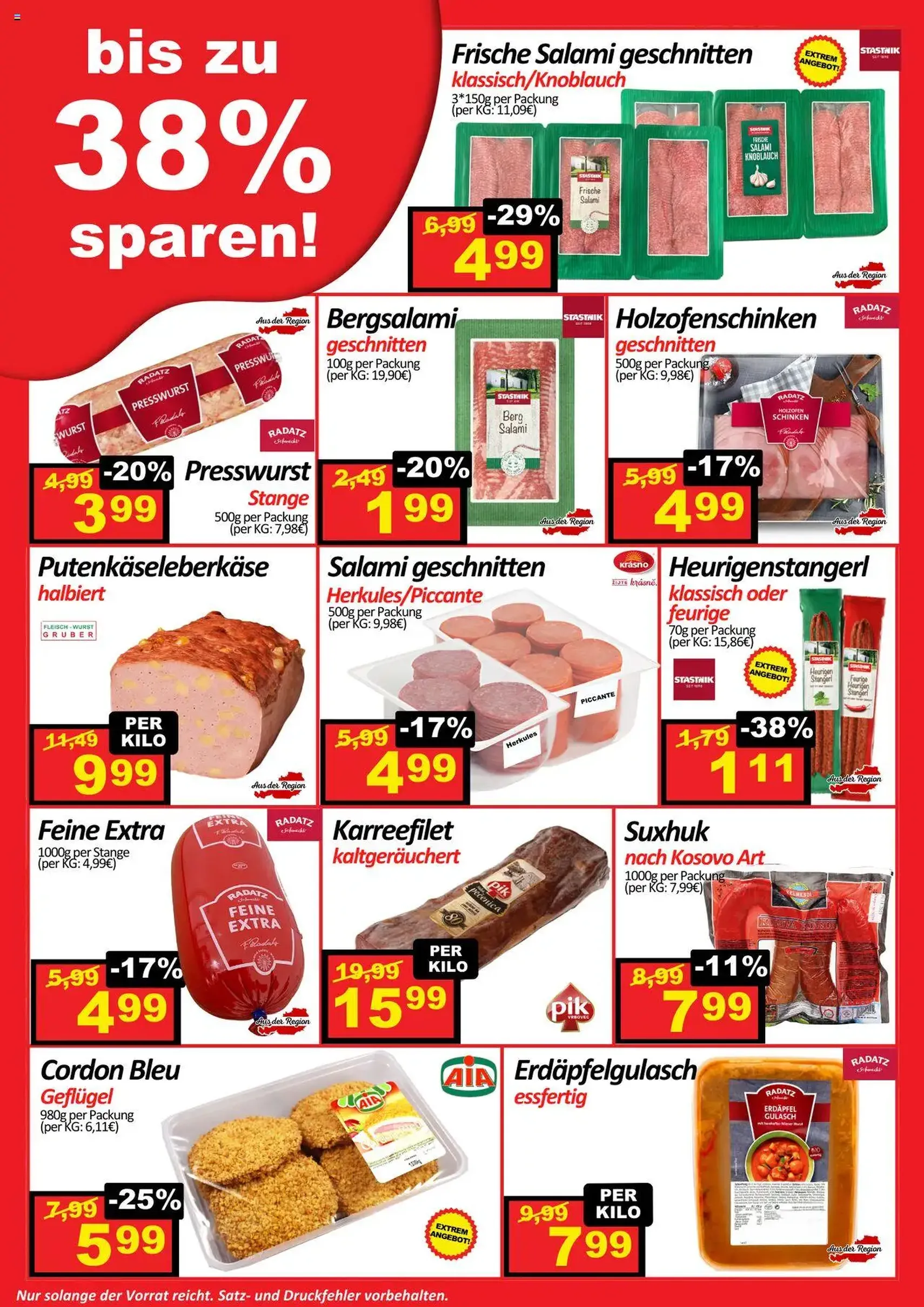 Wurstico Abholmarkt Flugblatt - Gültiger Prospekt ab 14.08.2025, Seite 2 von insgesamt 4