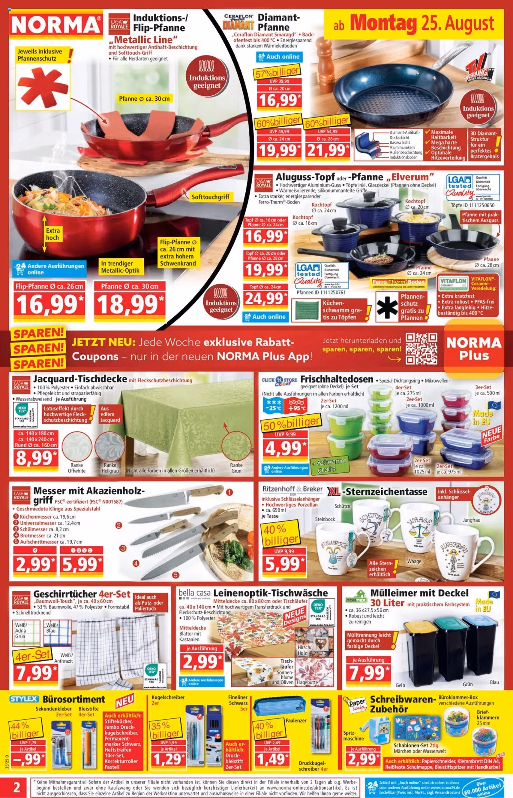Norma Prospekt - Gültiger Prospekt ab 25.08.2025, Seite 2 von insgesamt 18 Norma Prospekt - Gültiger Prospekt ab 25.08.2025, Seite 2 von insgesamt 18