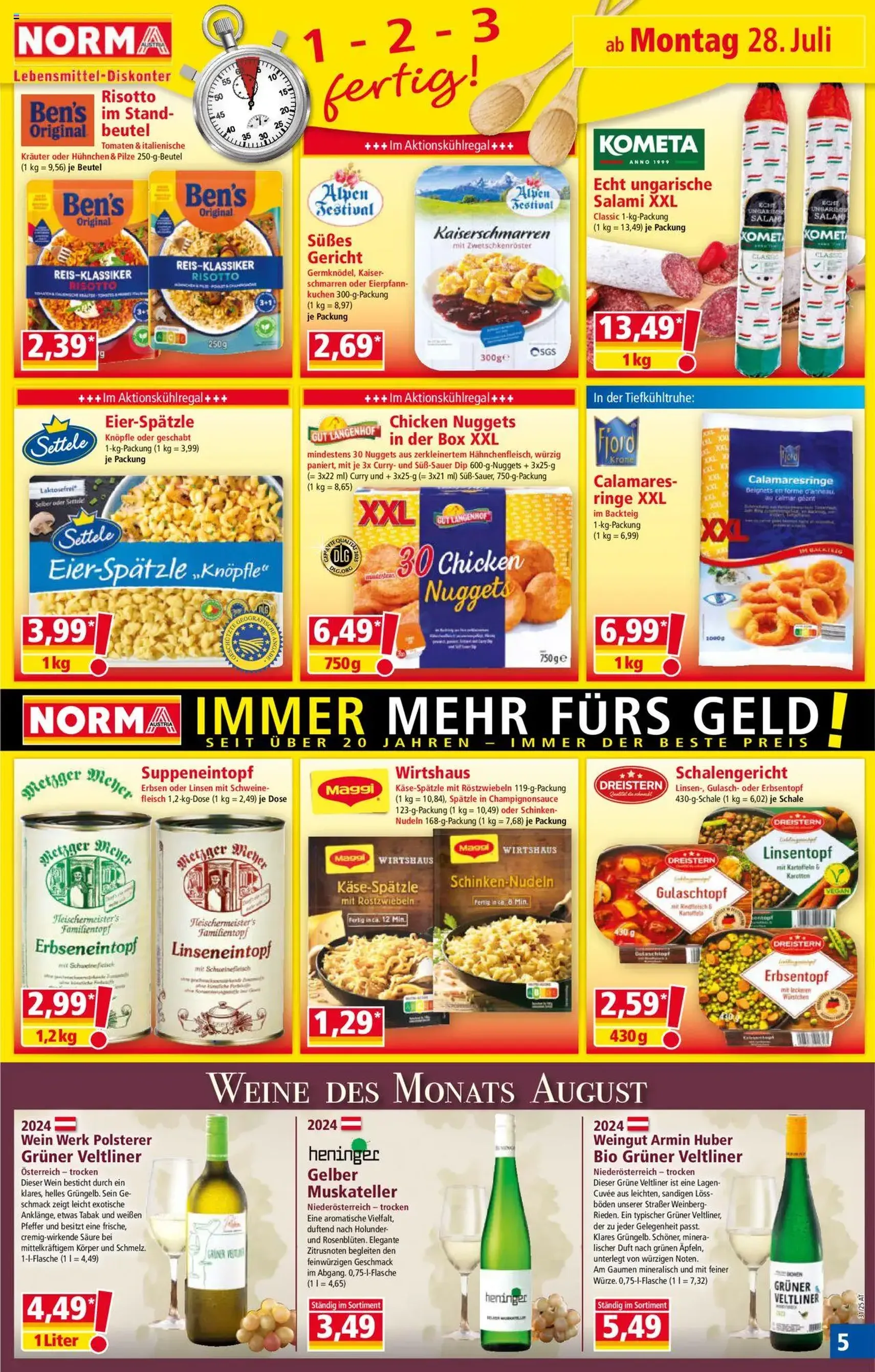 Norma Flugblatt - Gültiger Prospekt ab 28.07.2025, Seite 5 von insgesamt 18 Norma Flugblatt - Gültiger Prospekt ab 28.07.2025, Seite 5 von insgesamt 18