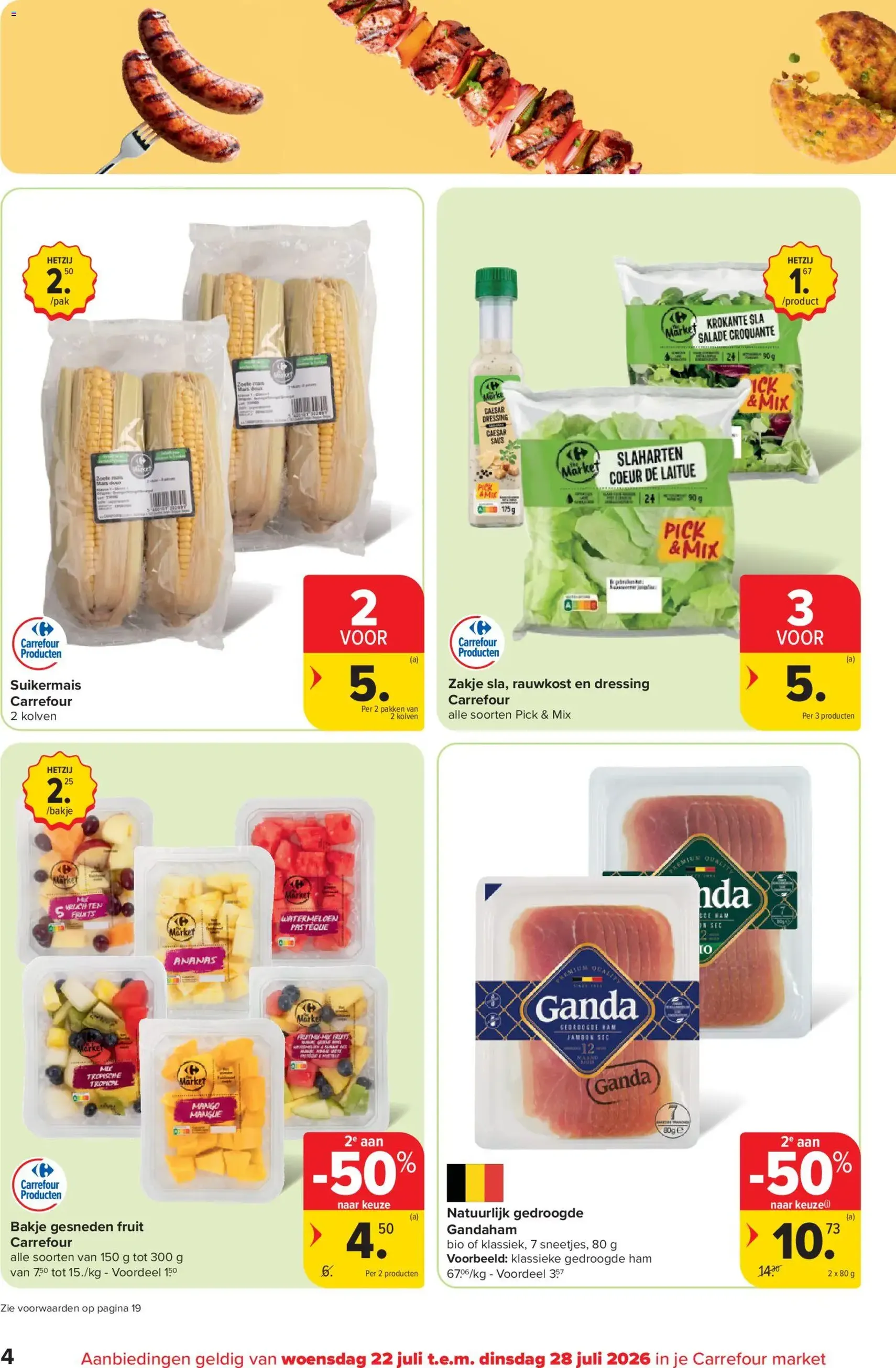 Carrefour market folder week 30 - geldige folder vanaf 22/07/2026 pagina 4 van 20