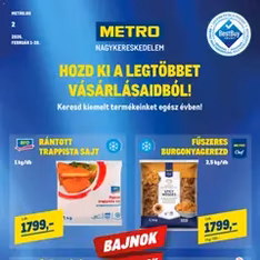 Metro - Élelmiszer és Szezonális katalógus 2026/02 - szórólap előnézete érvényes 2026.02.01. -tól