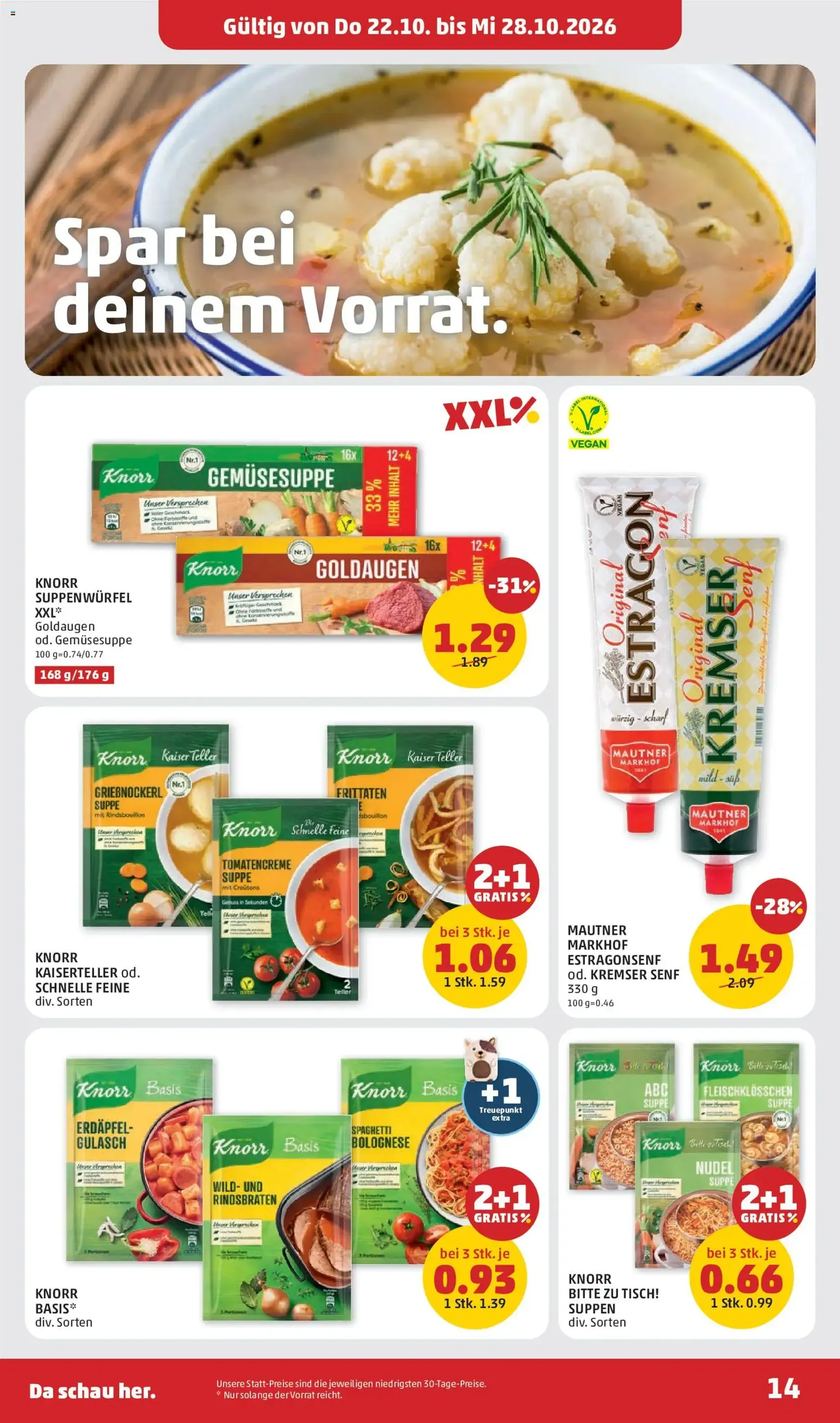 Penny Markt Flugblatt - Gültiger Prospekt ab 22.10.2026, Seite 14 von insgesamt 32