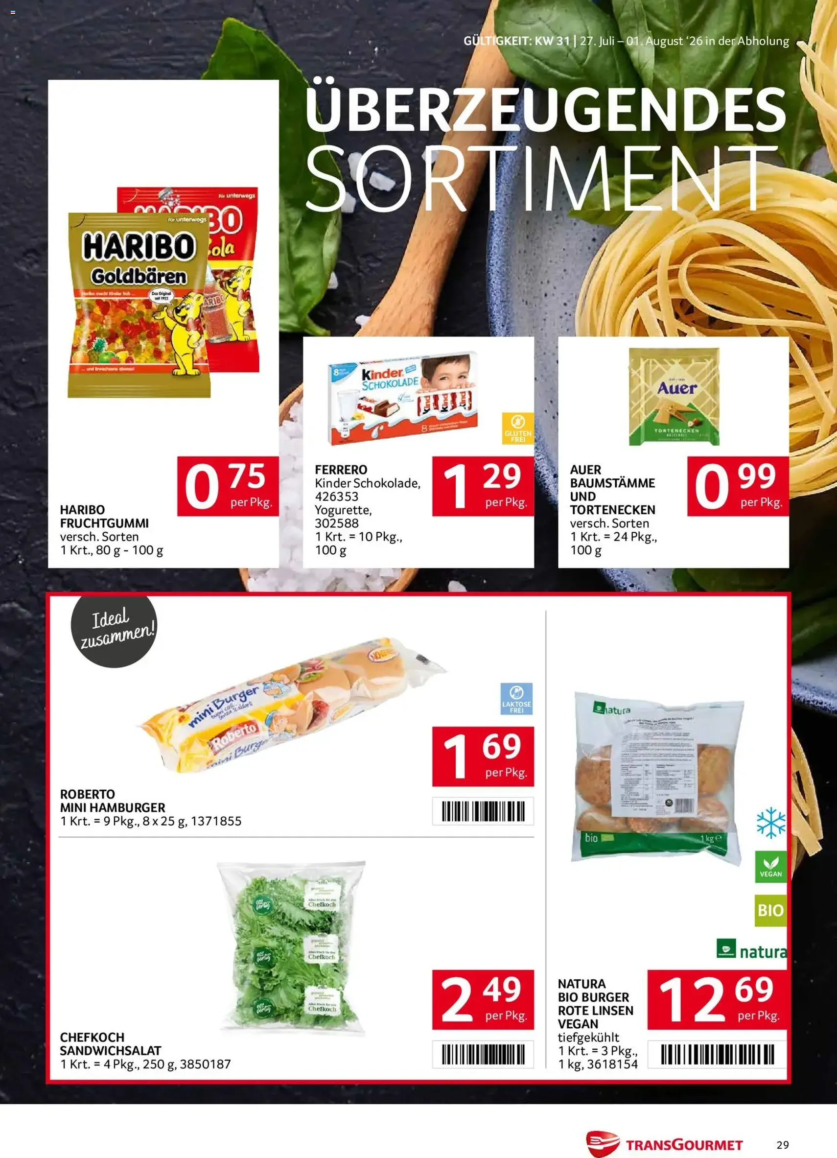 Transgourmet Flugblatt - Gültiger Prospekt ab 27.07.2026, Seite 29 von insgesamt 32