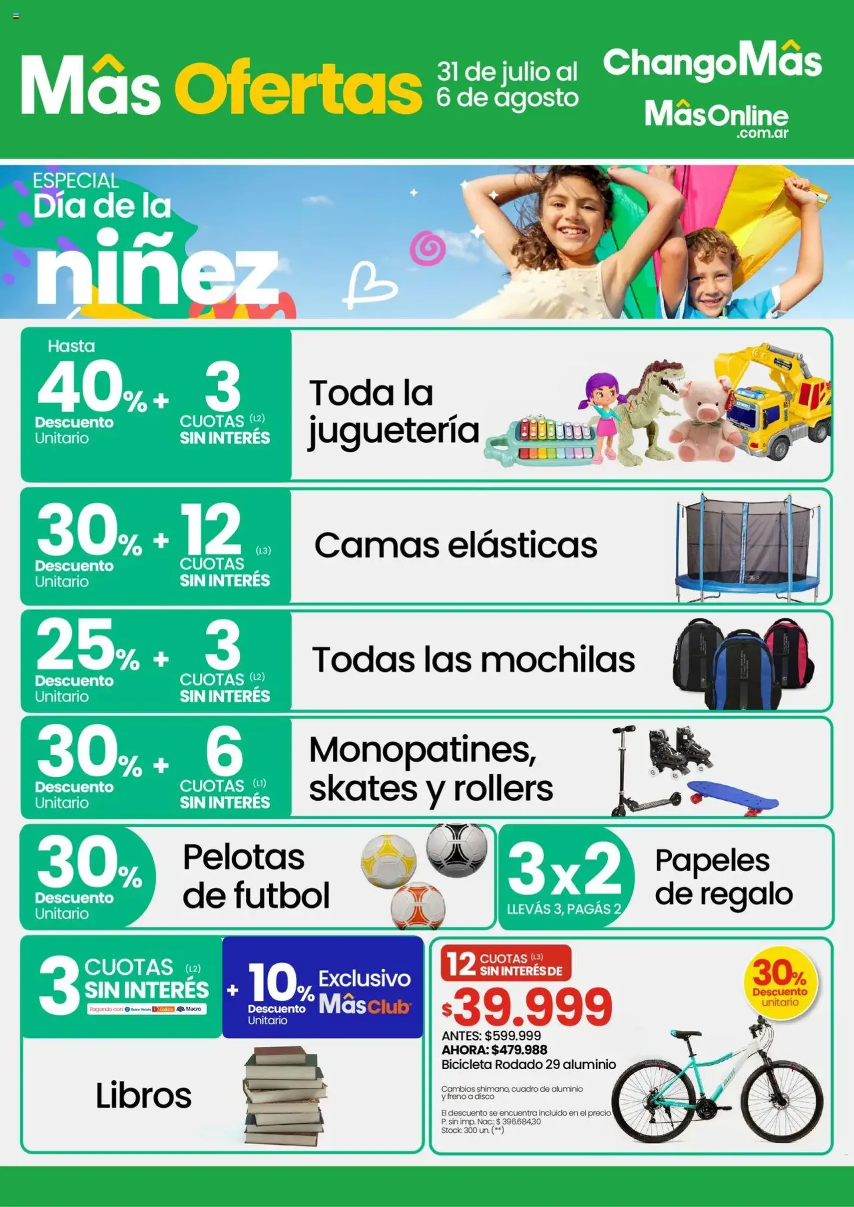 Changomas ofertas - folleto válido desde 31/07/2025 página 7 de 12 Changomas ofertas - folleto válido desde 31/07/2025 página 7 de 12