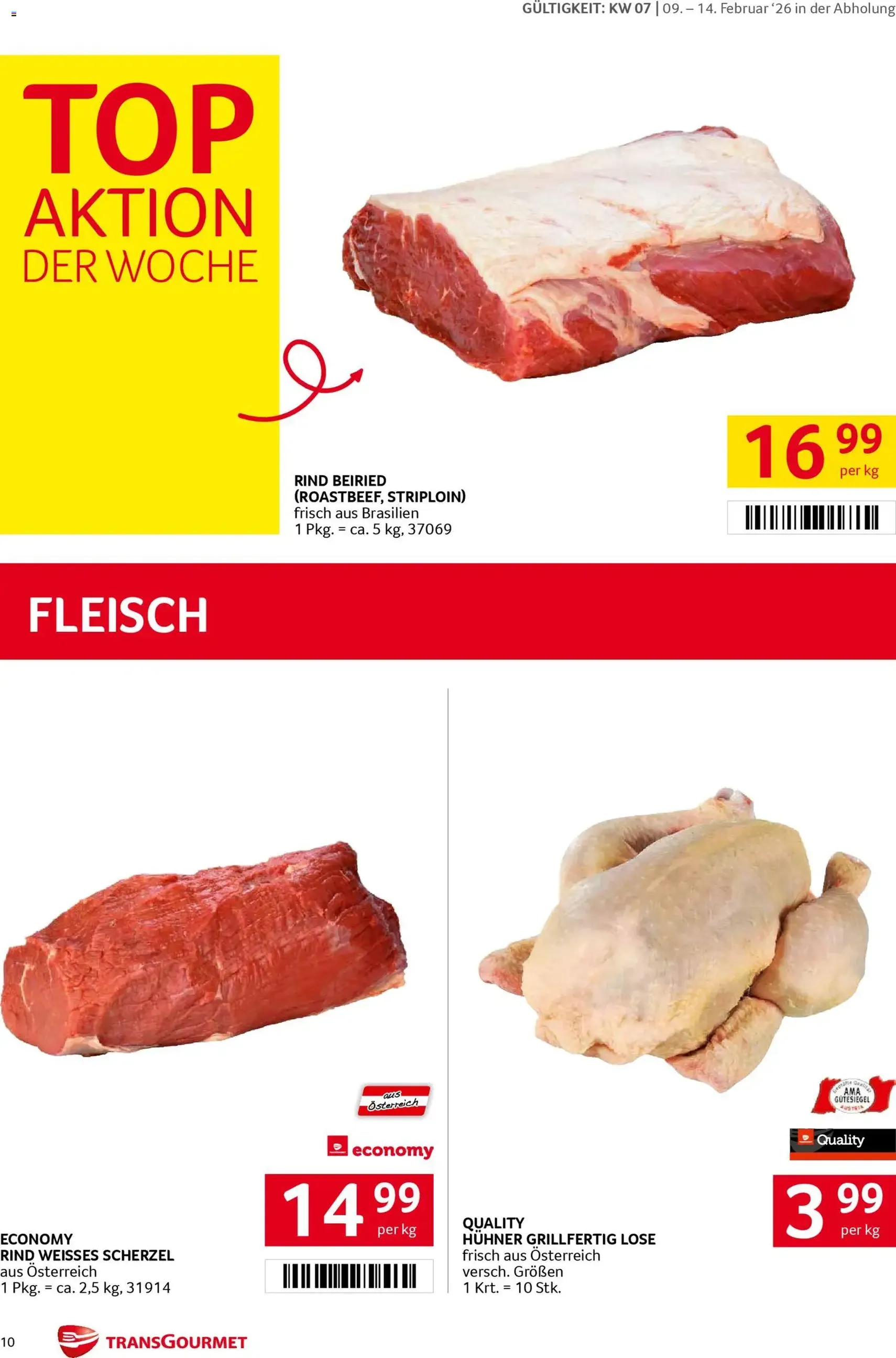 Transgourmet Flugblatt - Gültiger Prospekt ab 09.02.2026, Seite 10 von insgesamt 32