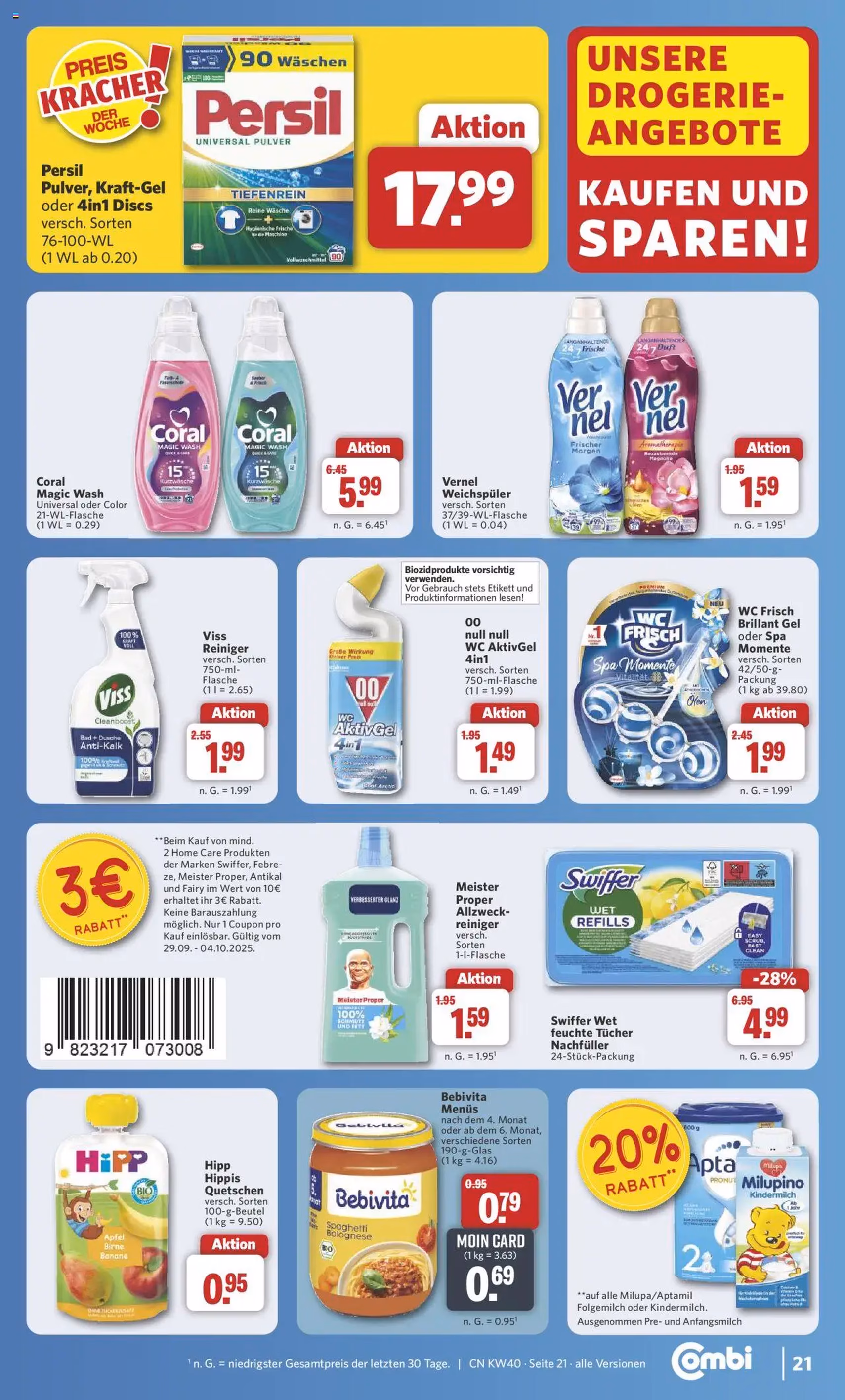 Combi Prospekt - Gültiger Prospekt ab 29.09.2025, Seite 28 von insgesamt 33
