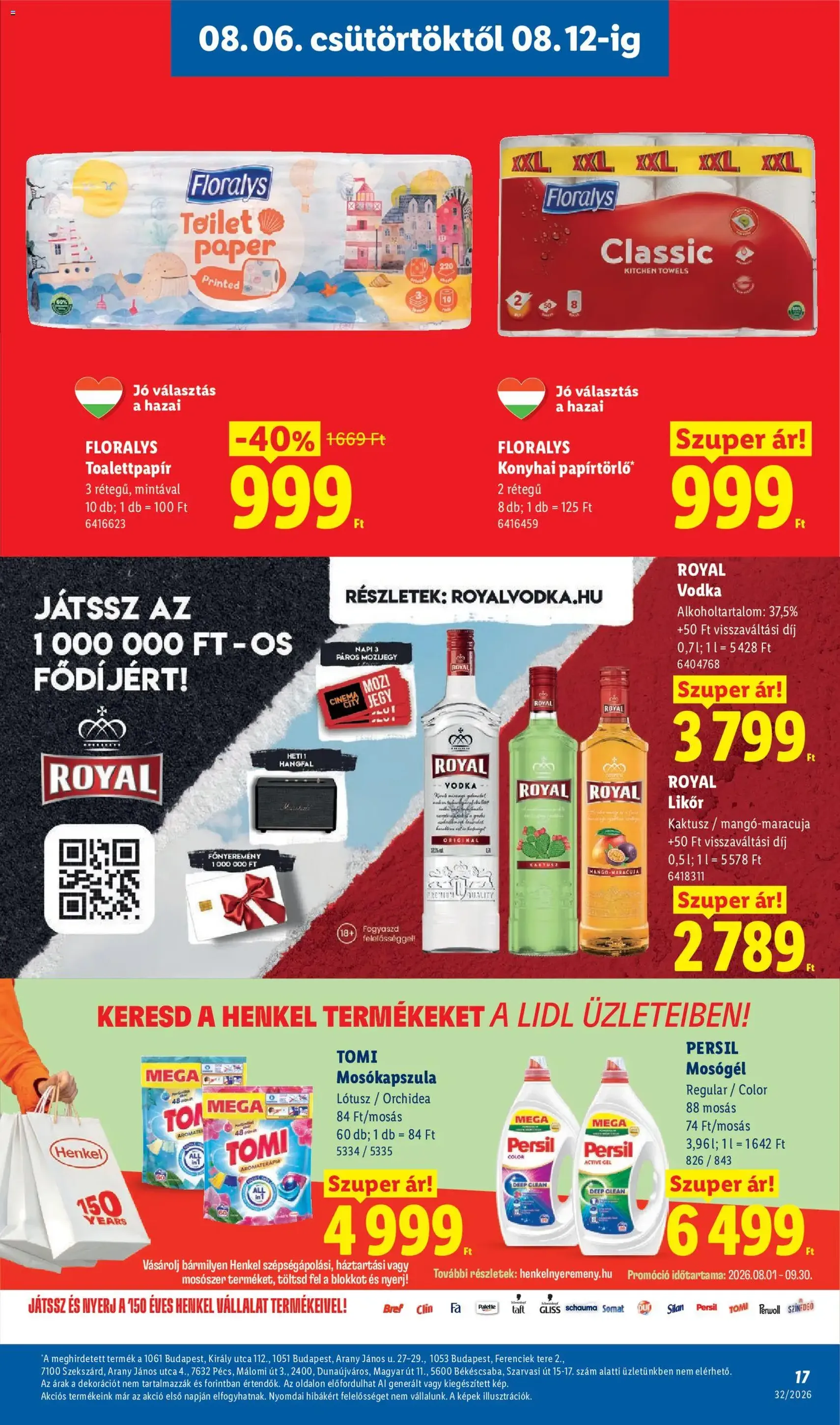 Lidl akciós újság - 2026.08.06. érvényes szórólap 17 oldal 80 oldalból