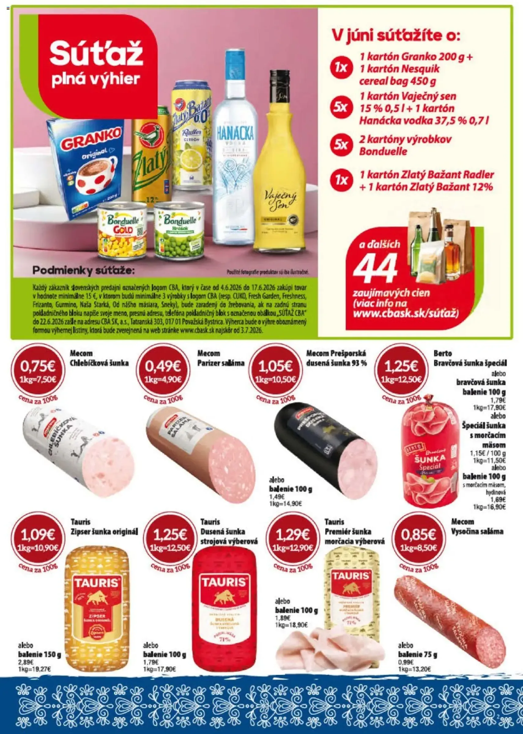KARMEN CBA leták - platný leták od 04.06.2026 strana 2 z 24