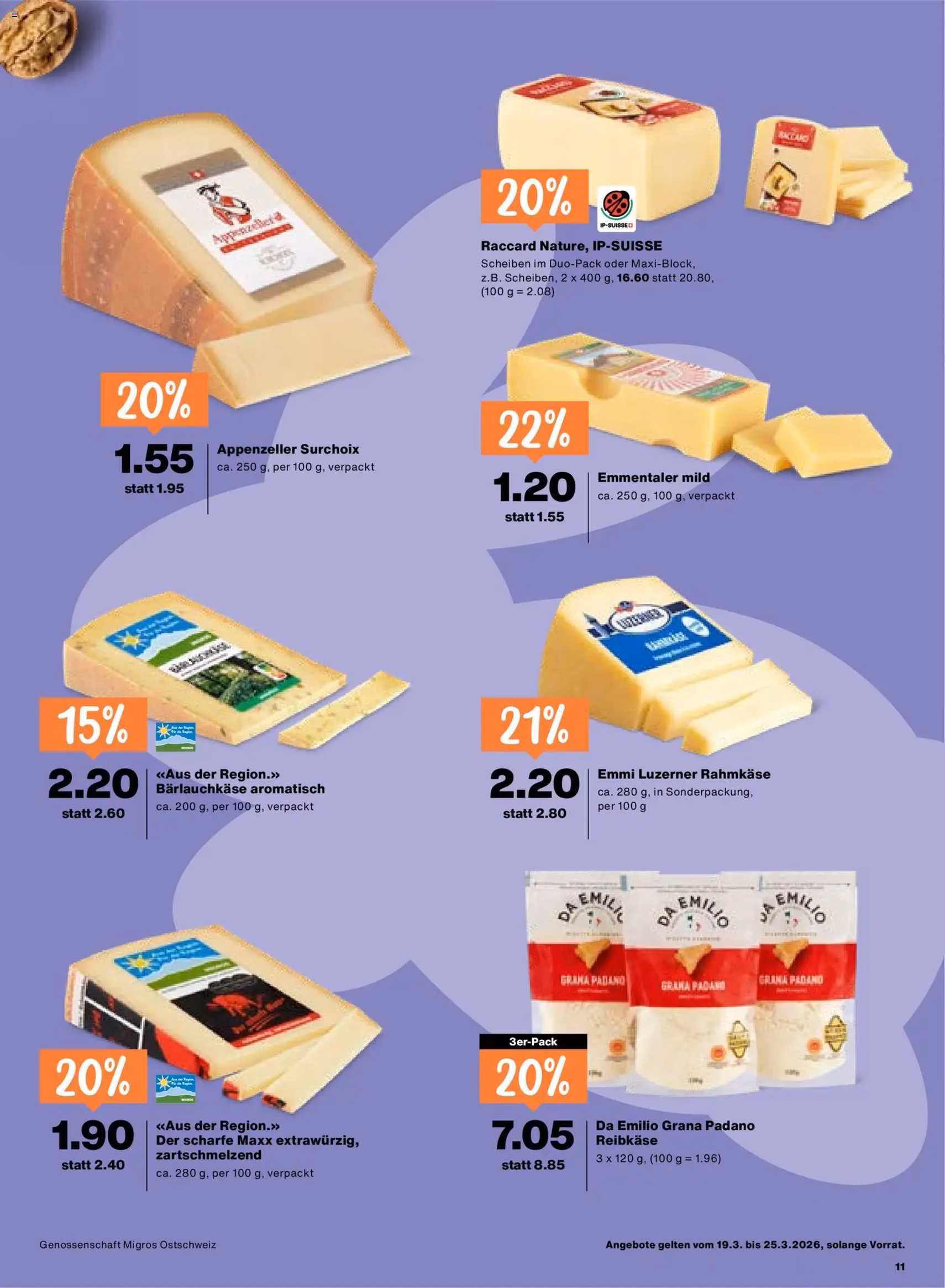 Migros aktionen - Gültiger Prospekt ab 19.03.2026, Seite 11 von insgesamt 24