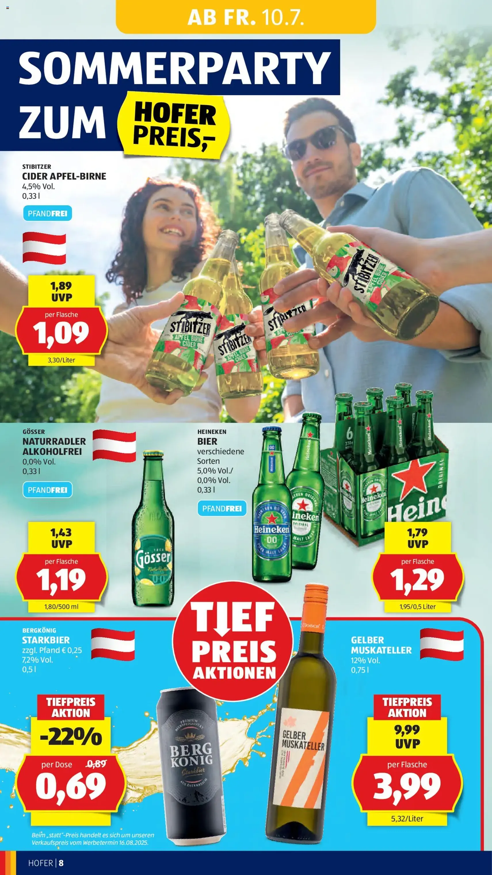 Hofer Flugblatt - Gültiger Prospekt ab 10.07.2026, Seite 12 von insgesamt 44