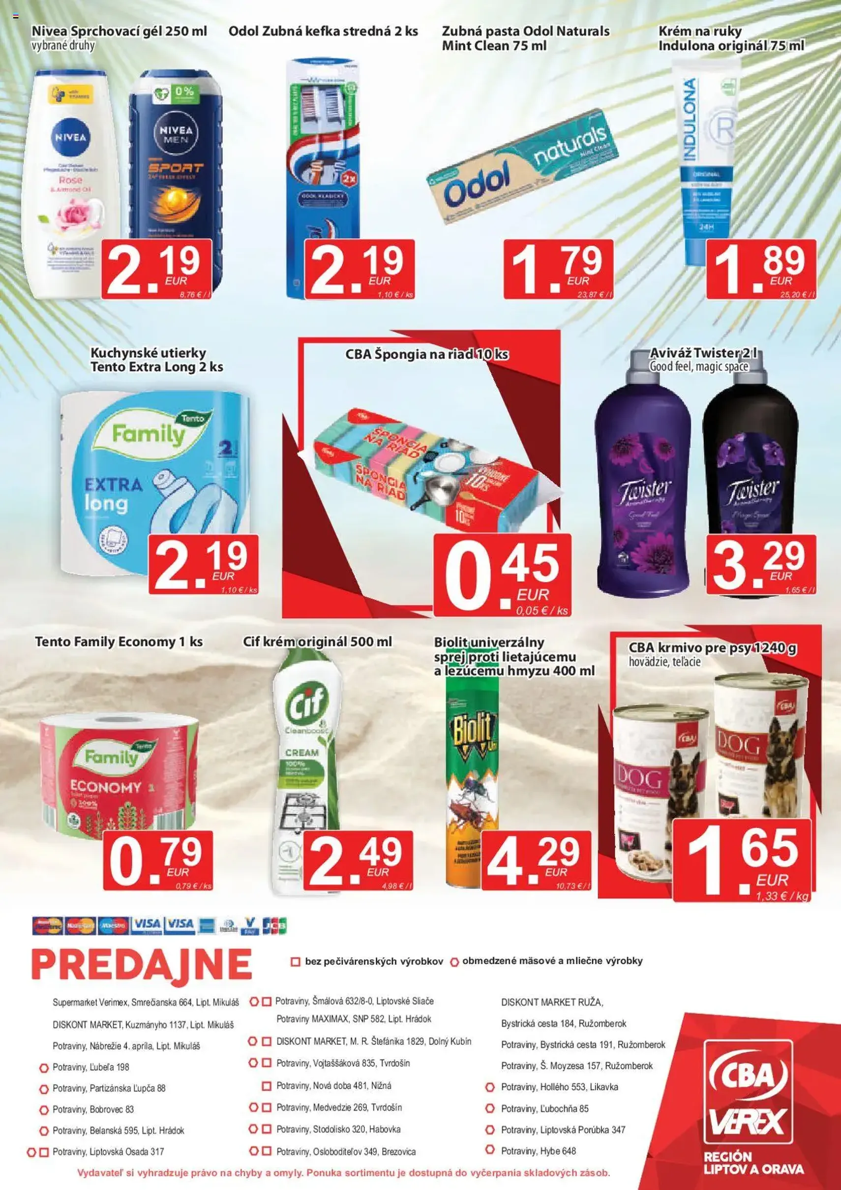 CBA Verex leták - platný leták od 17.07.2025 strana 12 z 12 CBA Verex leták - platný leták od 17.07.2025 strana 12 z 12