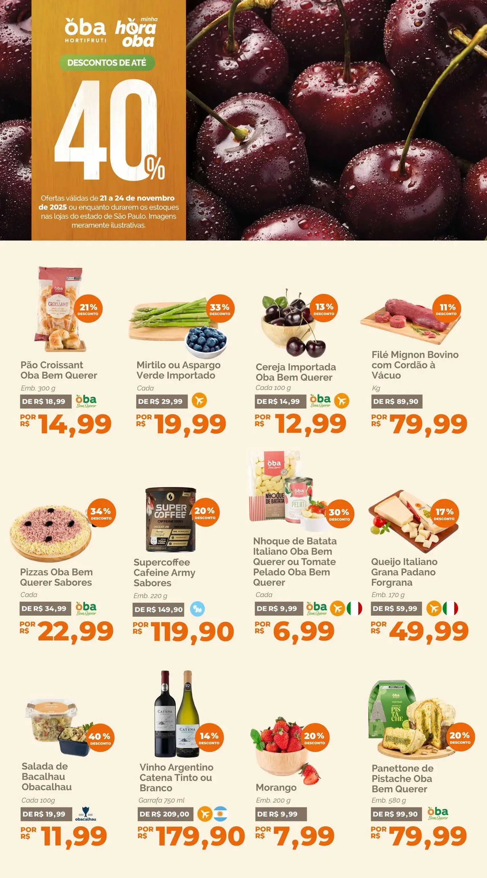 Oba Hortifruti - Ofertas da semana - folheto válido a partir de 21/11/2025 página 1 de 6