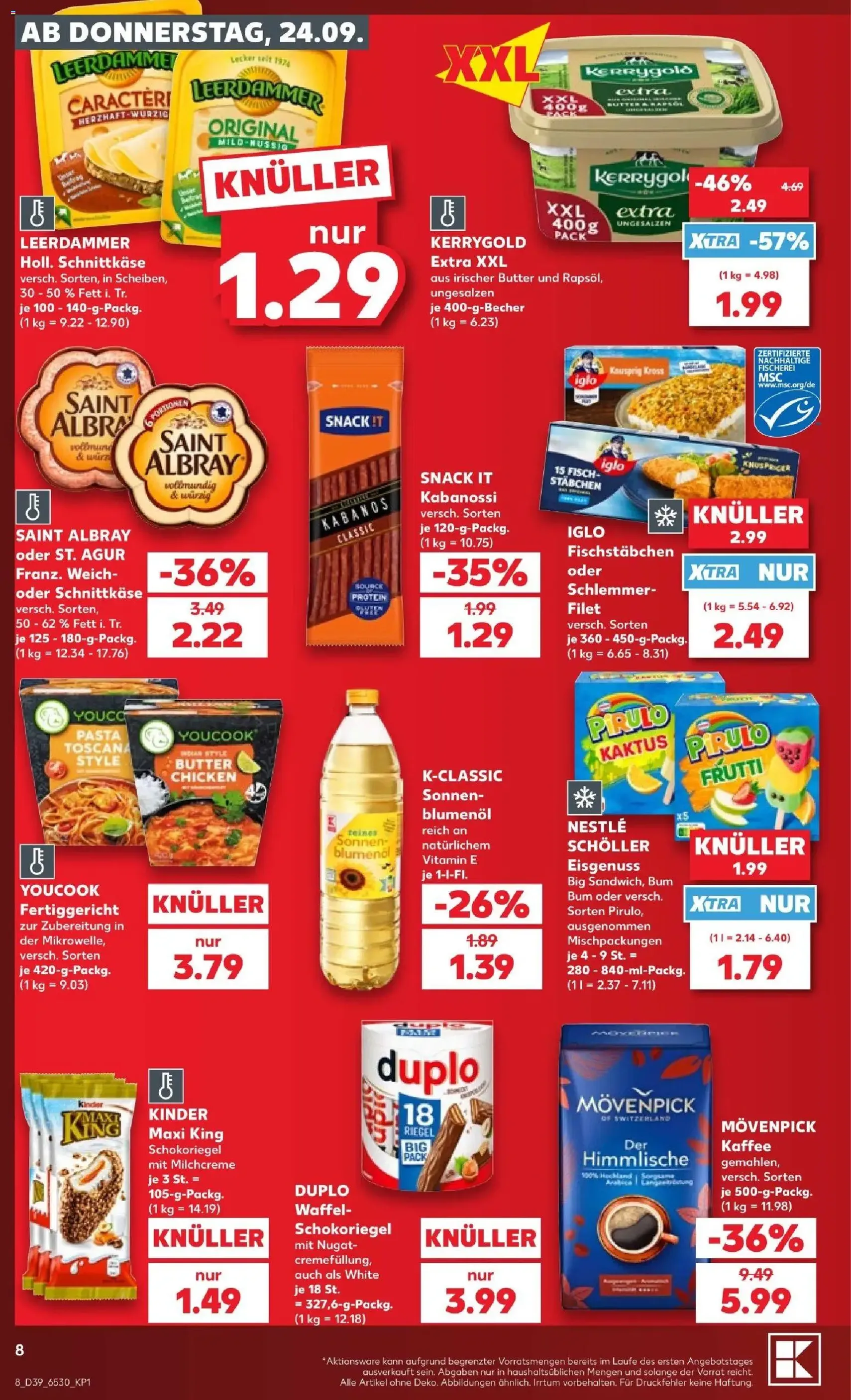 Kaufland Prospekt - Gültiger Prospekt ab 24.09.2026, Seite 8 von insgesamt 72