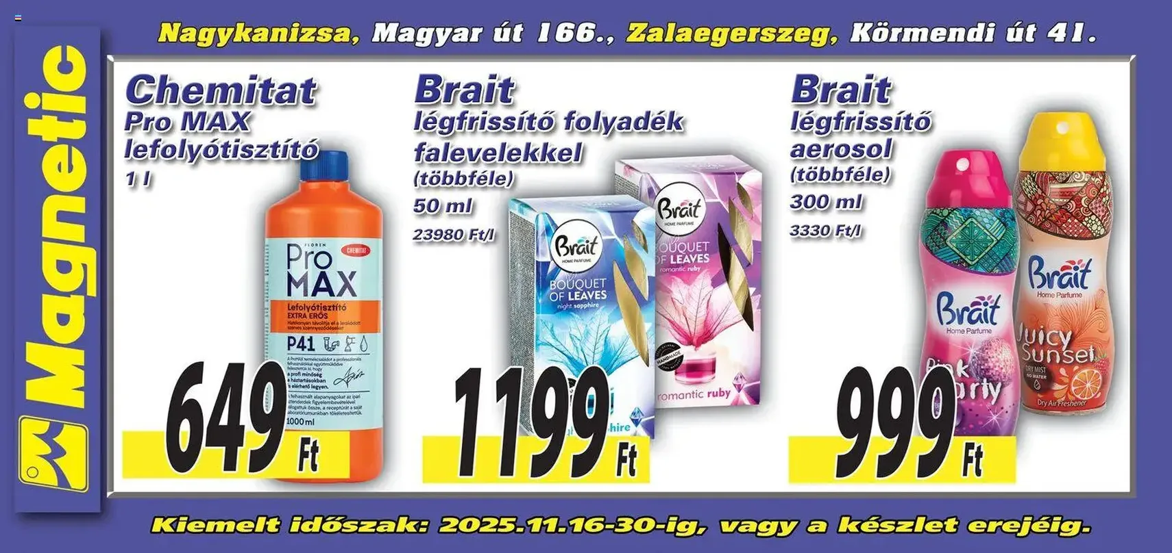 Magnetic - Óriásplakátok - 2025.11.16. érvényes szórólap 4 oldal 6 oldalból