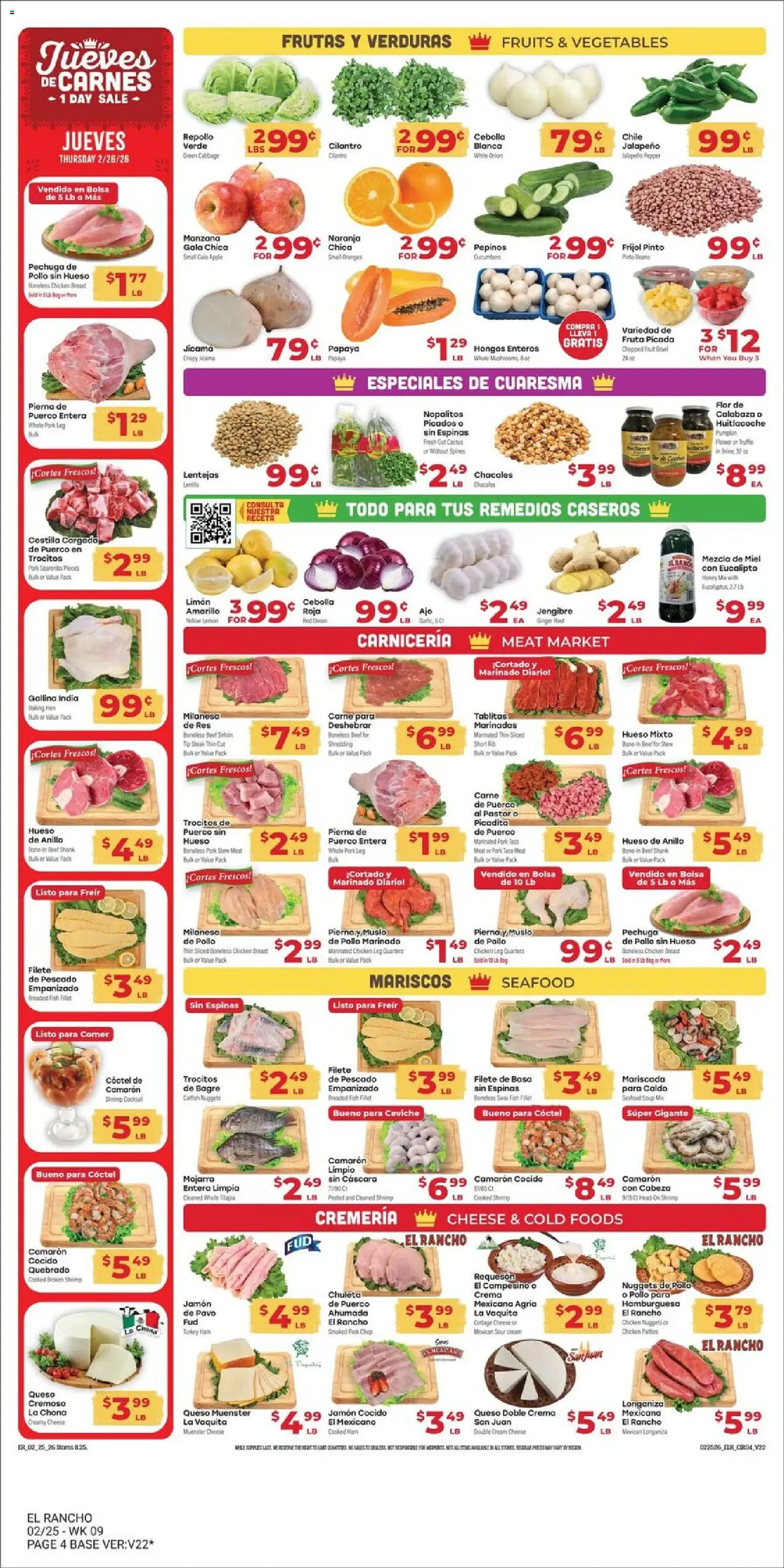 El Rancho - Weekly Ad - valid flyer from 02/25/2026, page 4 of 4