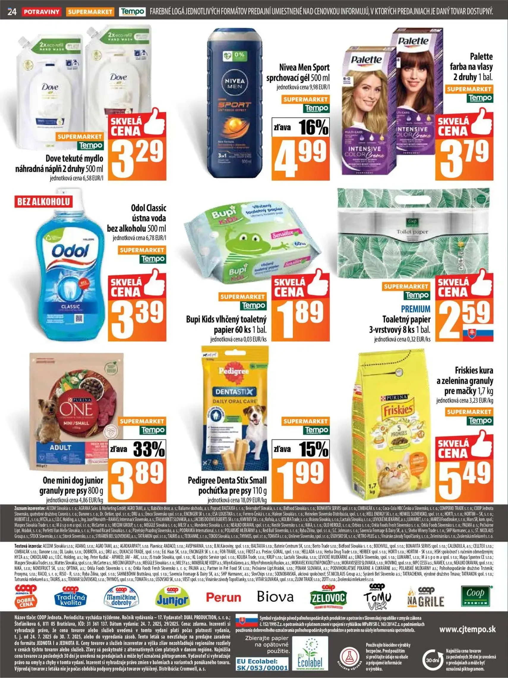 COOP Jednota leták - platný leták od 24.07.2025 strana 24 z 28 COOP Jednota leták - platný leták od 24.07.2025 strana 24 z 28