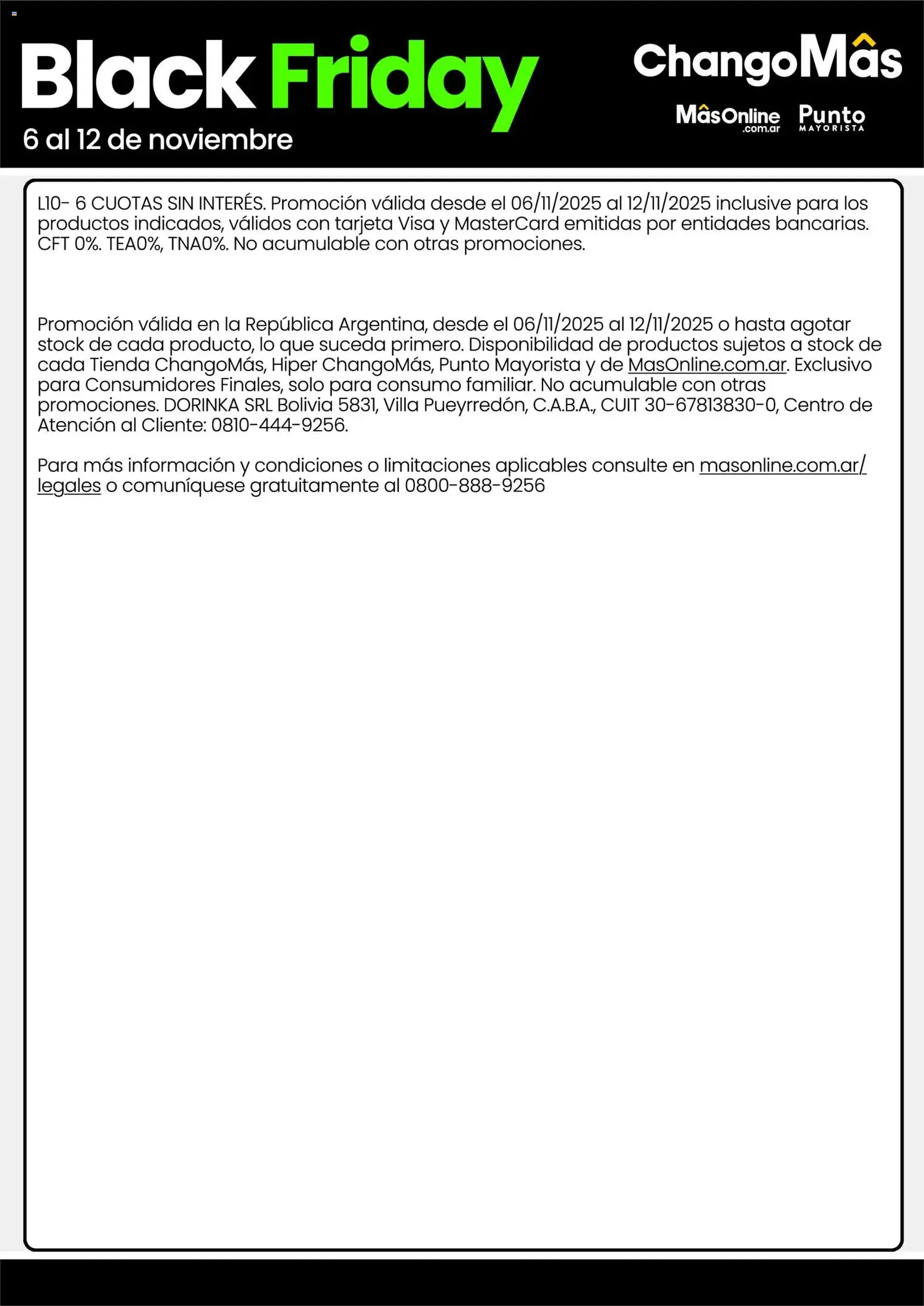 Changomas Black Friday - folleto válido desde 06/11/2025 página 17 de 17