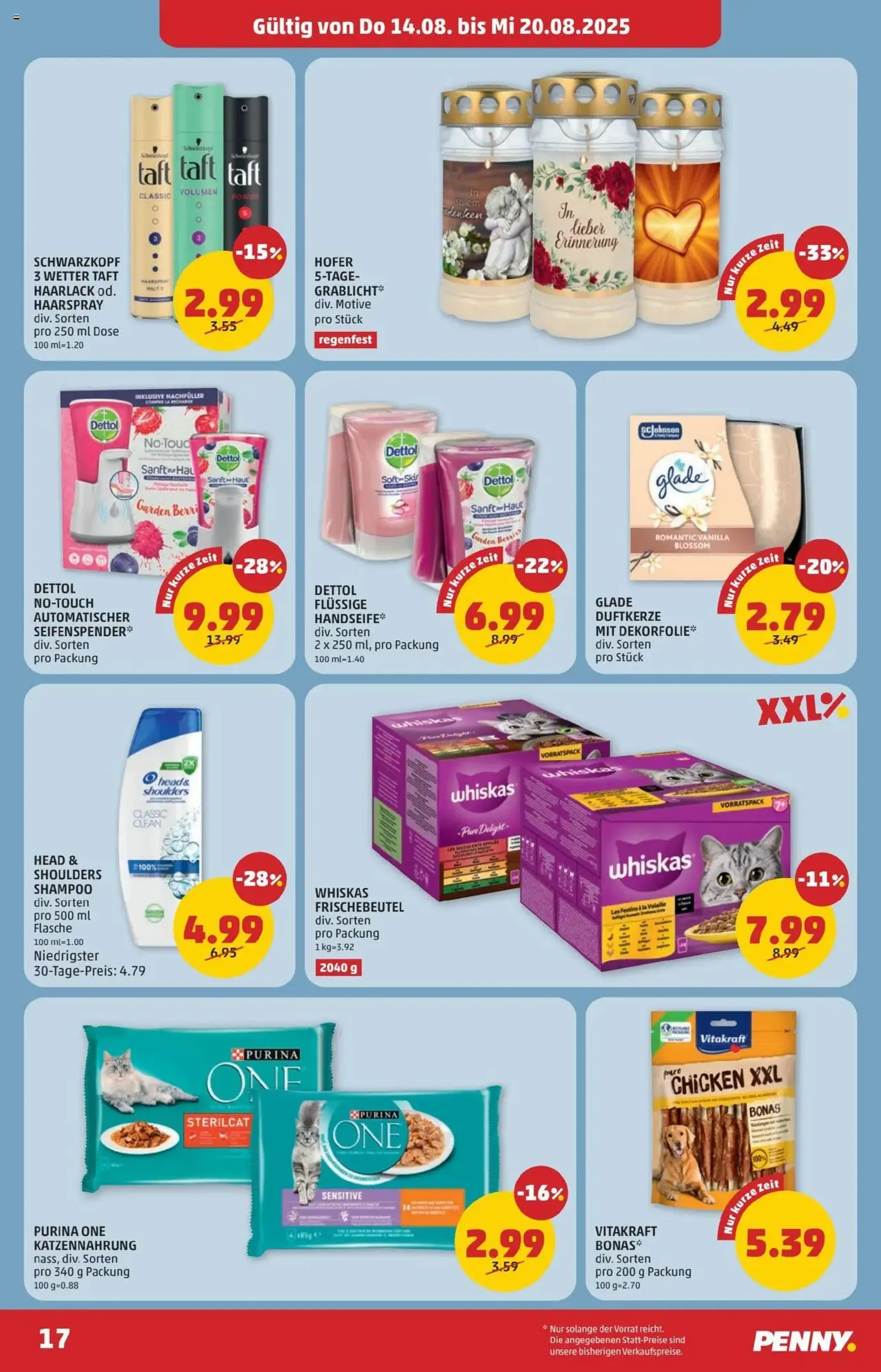 Penny Markt Flugblatt - Gültiger Prospekt ab 14.08.2025, Seite 17 von insgesamt 28 Penny Markt Flugblatt - Gültiger Prospekt ab 14.08.2025, Seite 17 von insgesamt 28