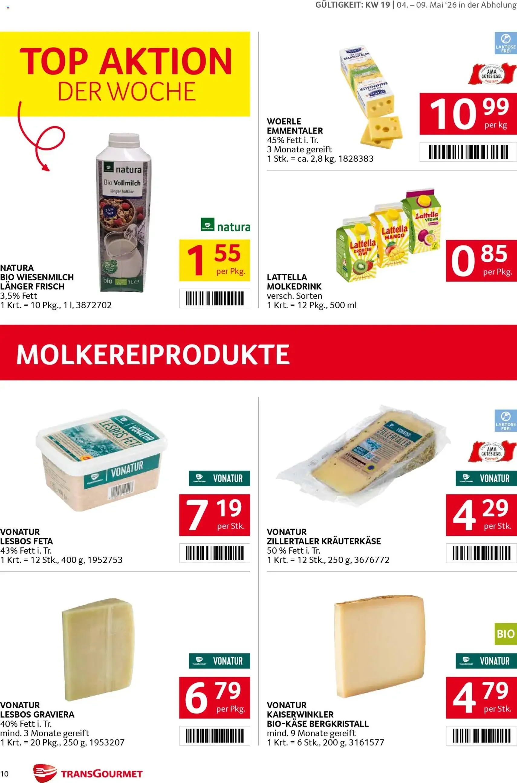 Transgourmet Flugblatt - Gültiger Prospekt ab 04.05.2026, Seite 10 von insgesamt 32