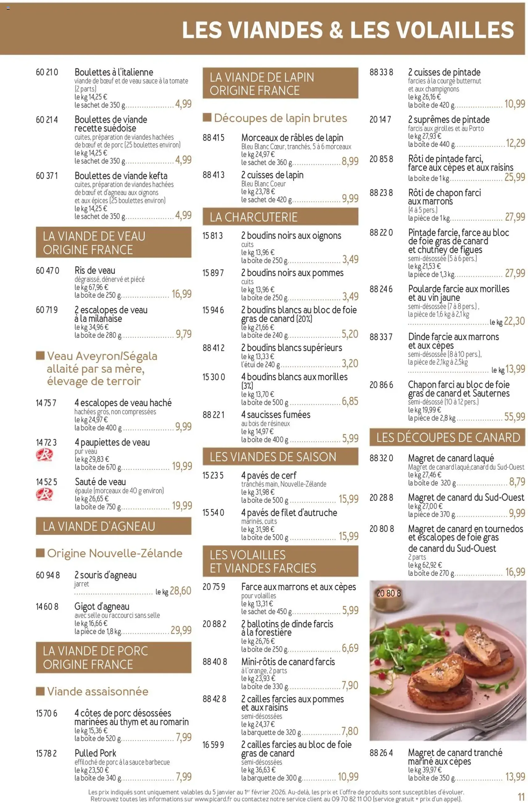 Picard catalogue - brochure valable à partir du 05/01/2026, page 11 sur 36