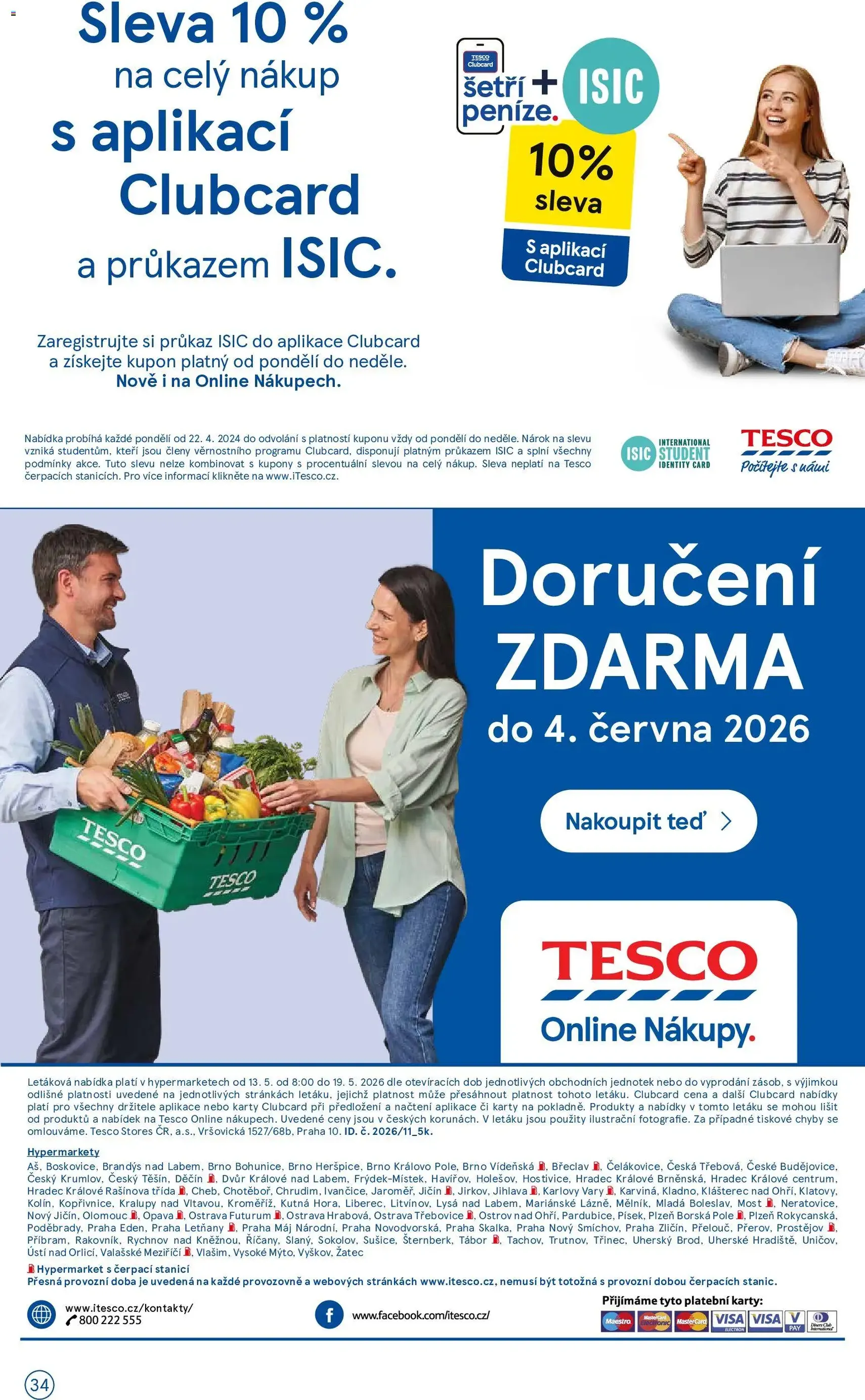 Tesco leták - Hypermarket - platný leták od 13.05.2026 strana 34 z 34