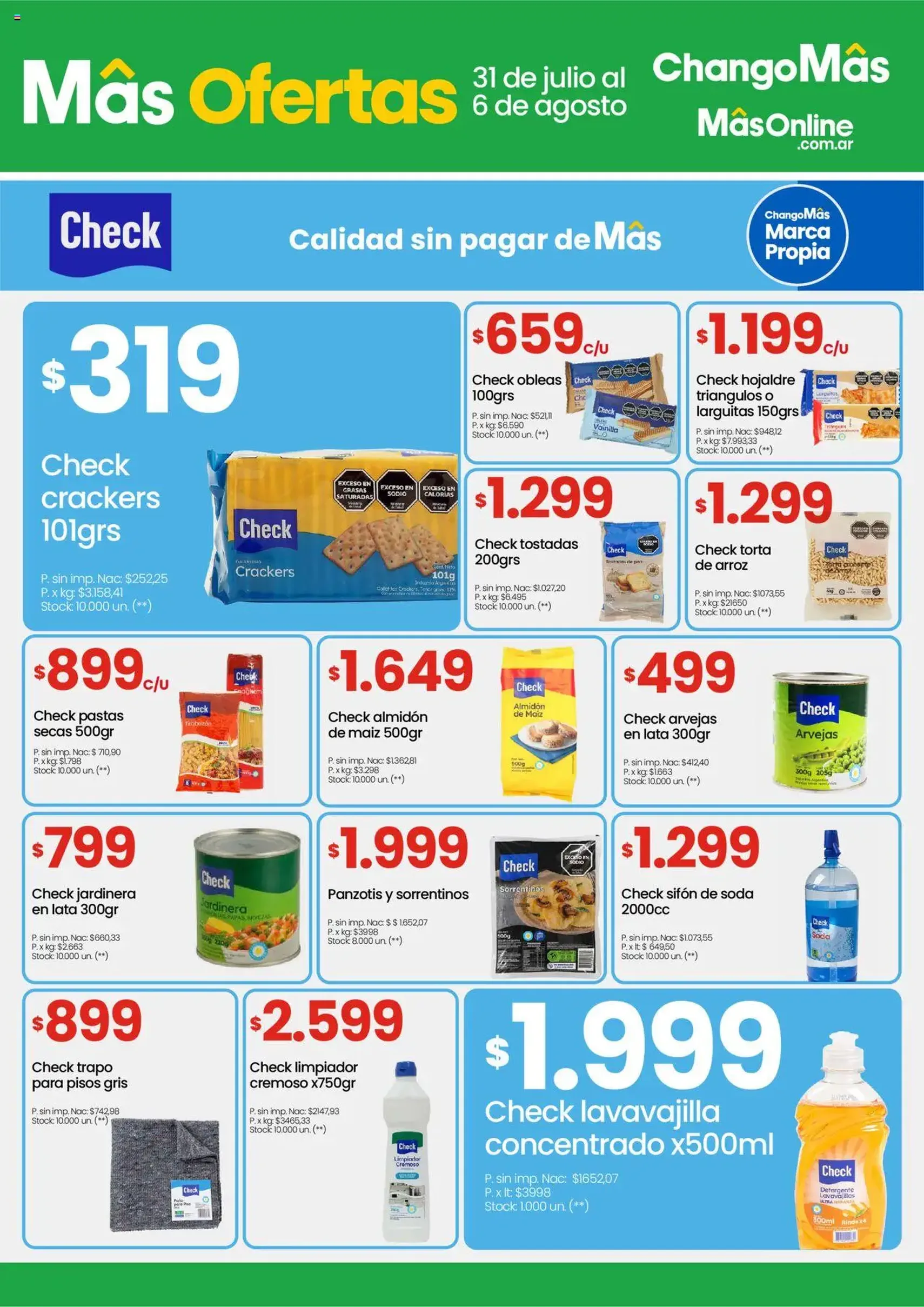 Changomas ofertas - folleto válido desde 31/07/2025 página 5 de 12 Changomas ofertas - folleto válido desde 31/07/2025 página 5 de 12