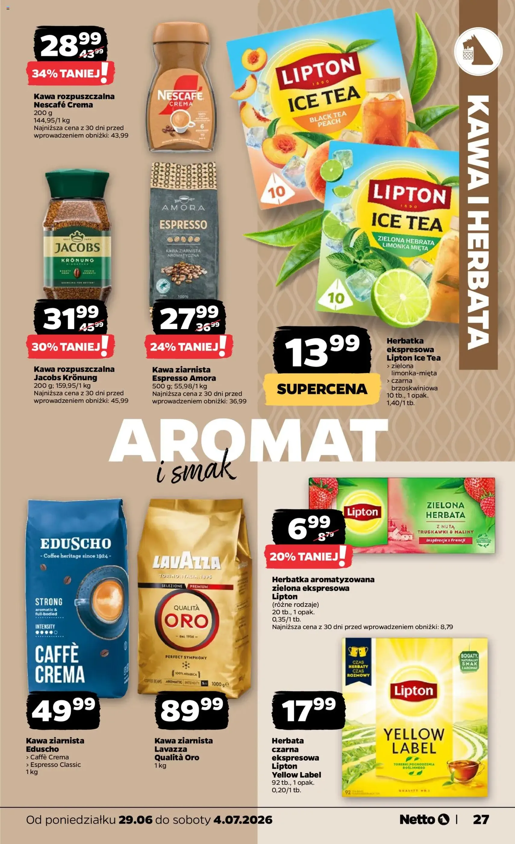 Netto gazetka od poniedziałku spożywcza - ważny gazetka od 29.06.2026 strona 27 z 37