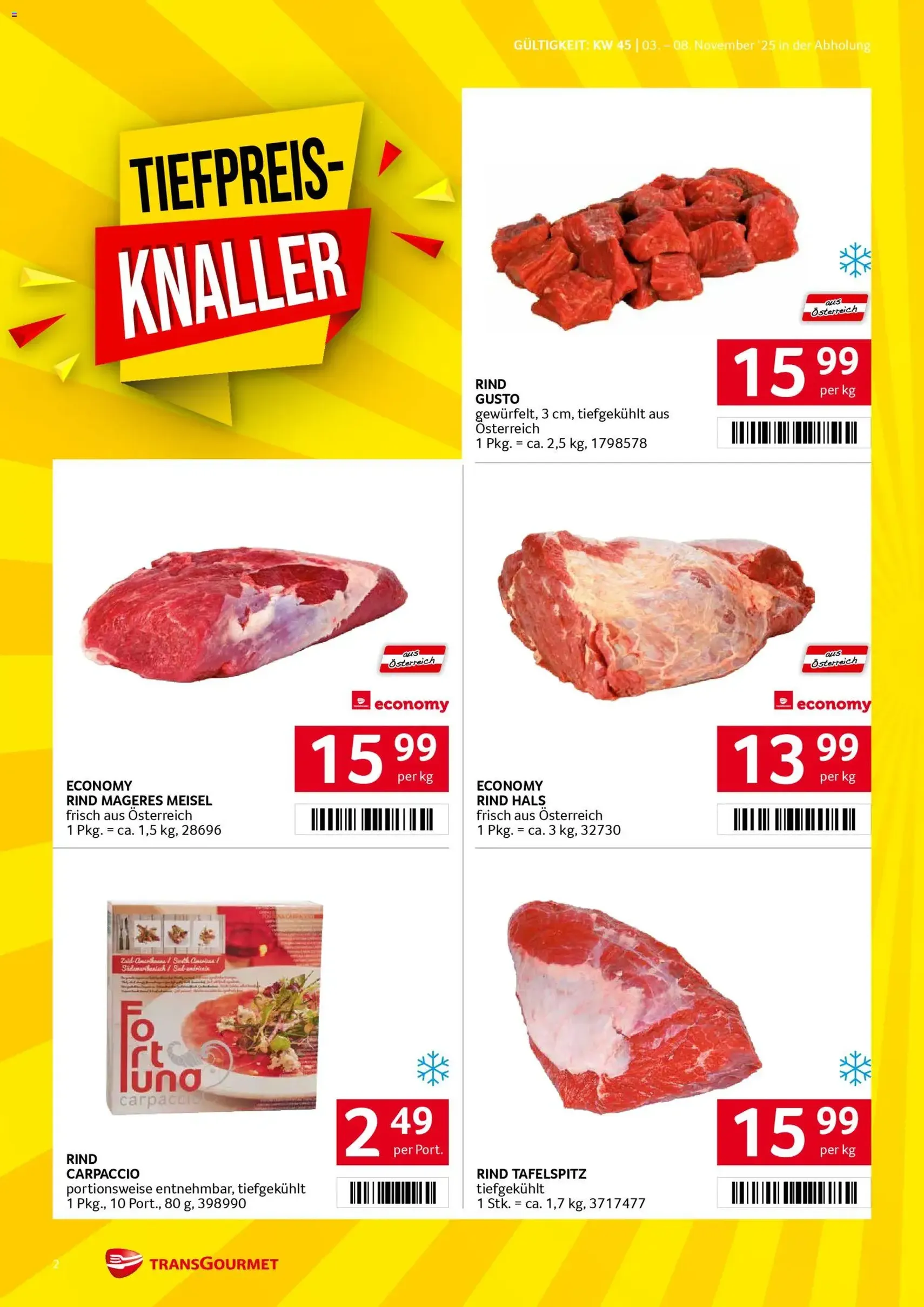 Transgourmet Flugblatt - Gültiger Prospekt ab 03.11.2025, Seite 2 von insgesamt 36