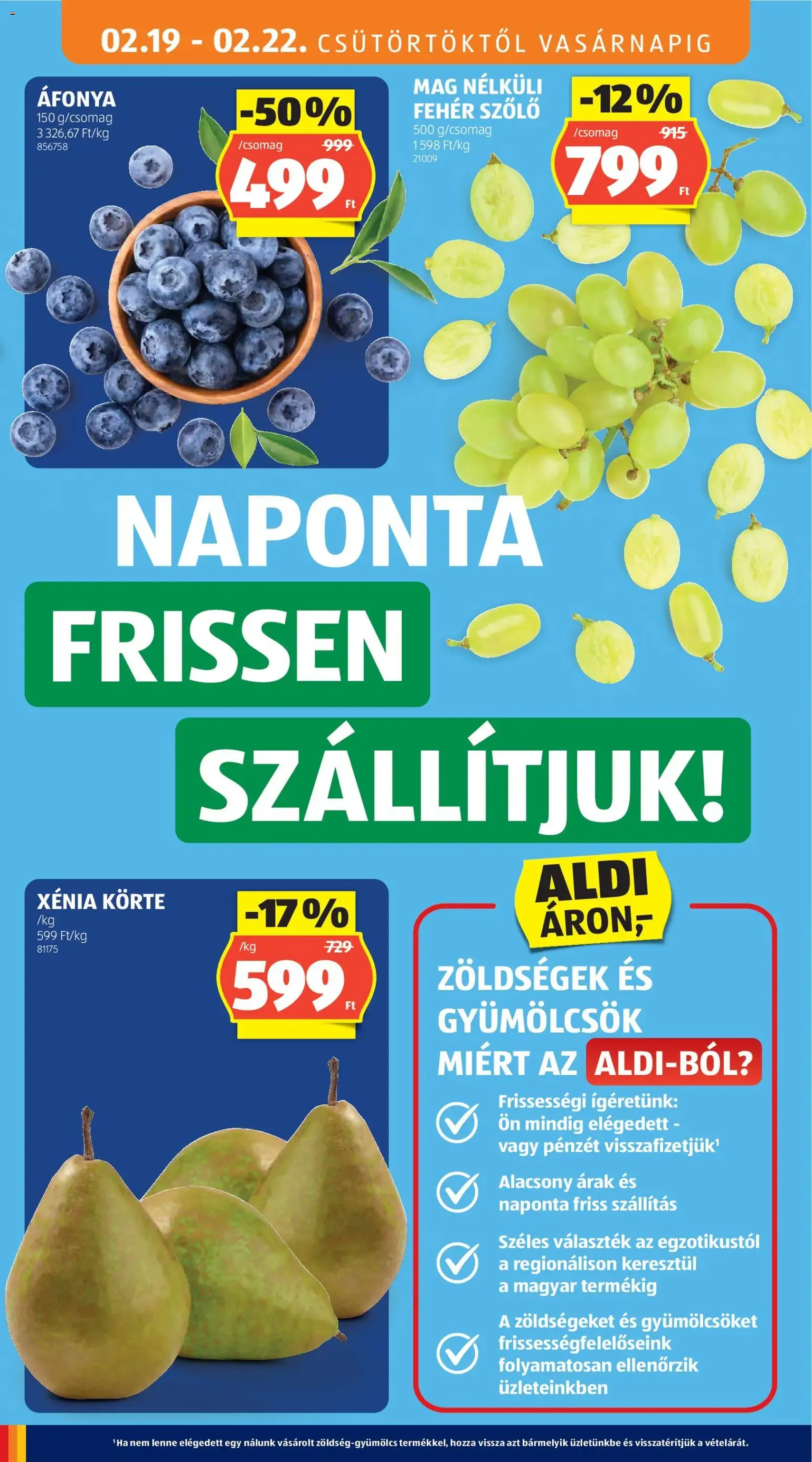 Aldi Akciós újság - 2026.02.19. érvényes szórólap 4 oldal 49 oldalból