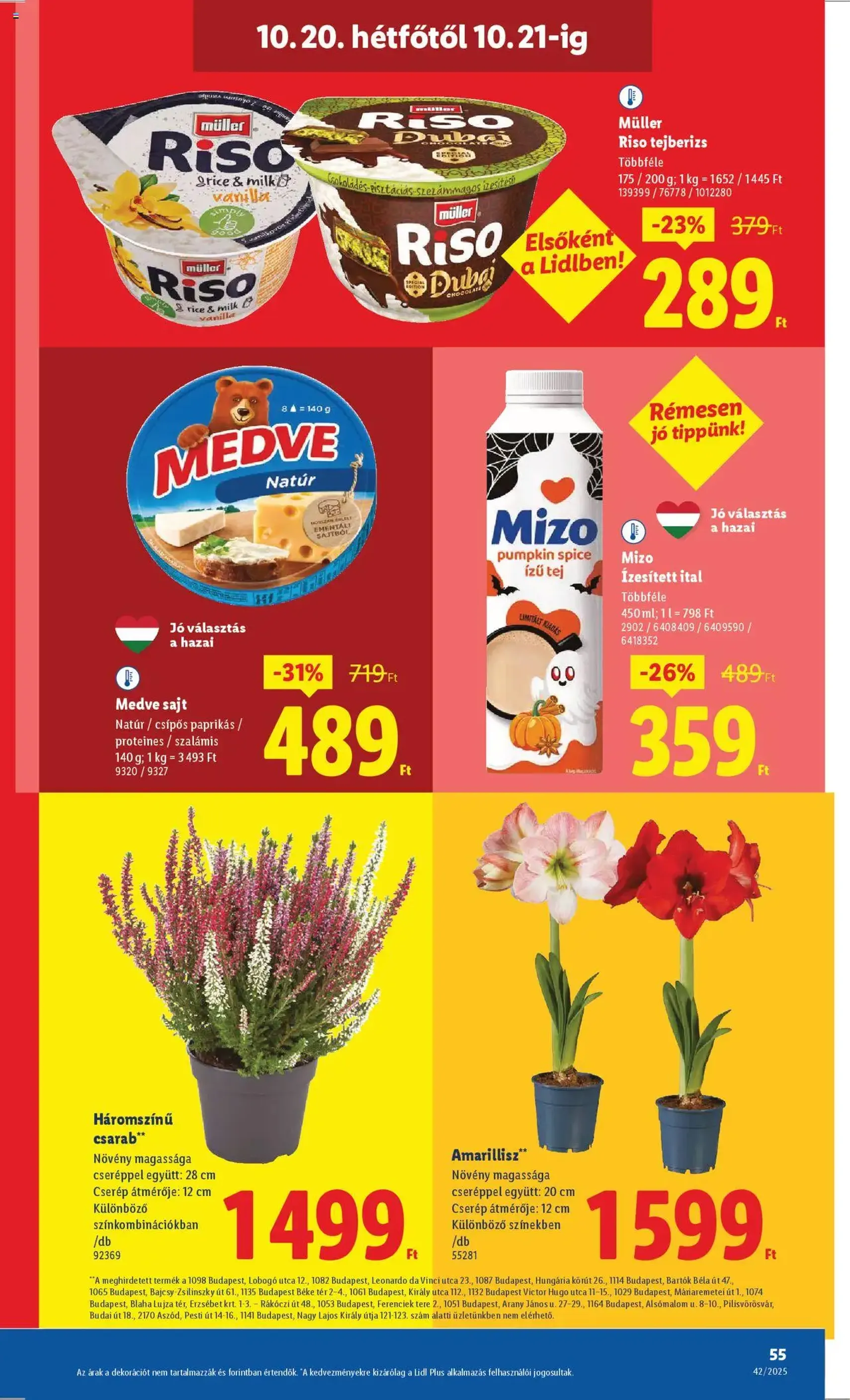 Lidl Akciós újság - 2025.10.16. érvényes szórólap 55 oldal 68 oldalból Lidl Akciós újság - 2025.10.16. érvényes szórólap 55 oldal 68 oldalból