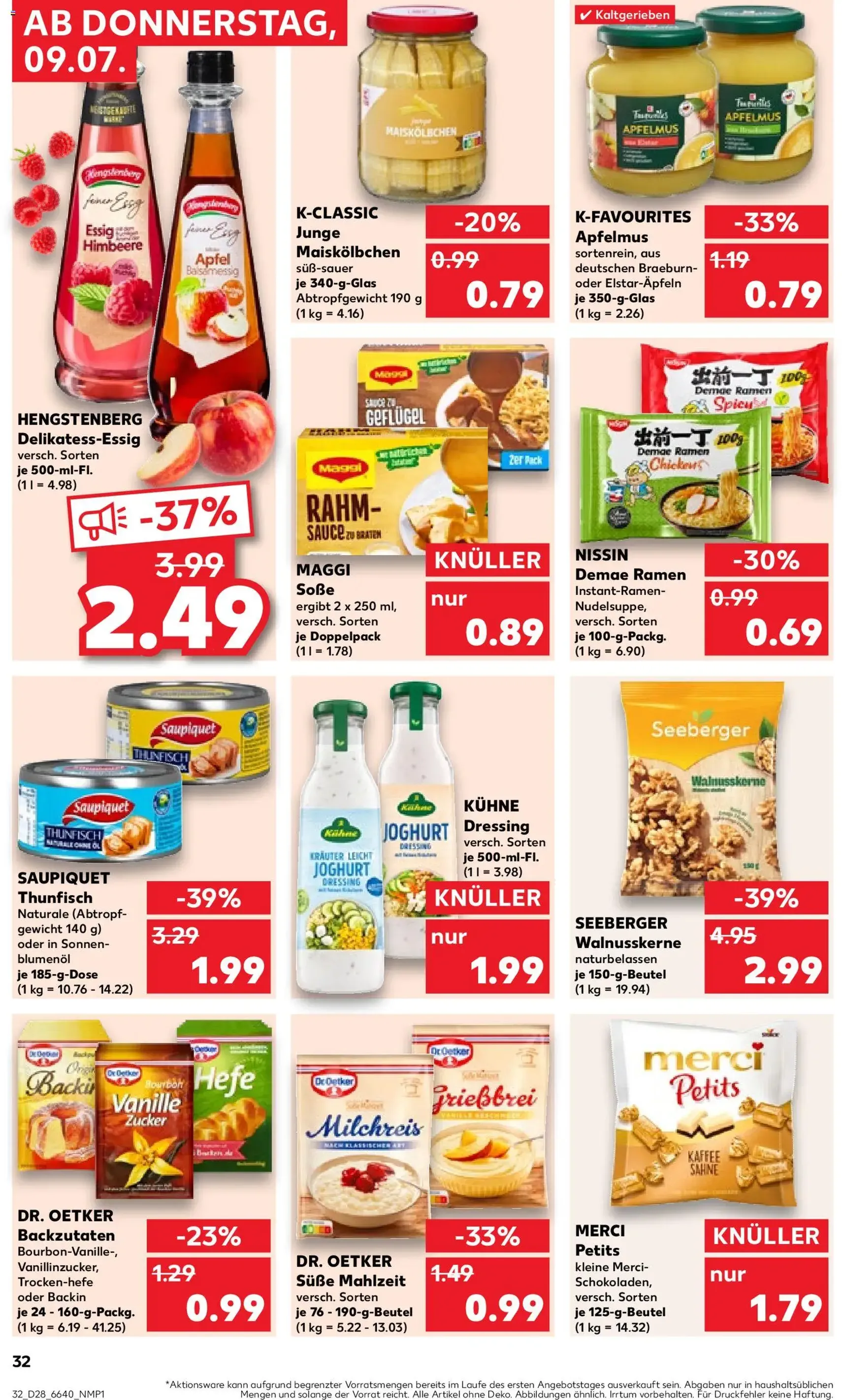 Kaufland Prospekt - Gültiger Prospekt ab 09.07.2026, Seite 32 von insgesamt 52