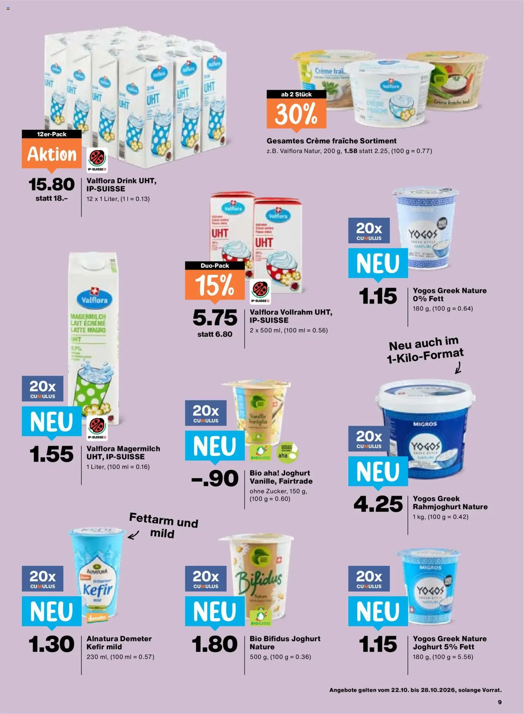 Migros aktionen - Gültiger Prospekt ab 22.10.2026, Seite 9 von insgesamt 24