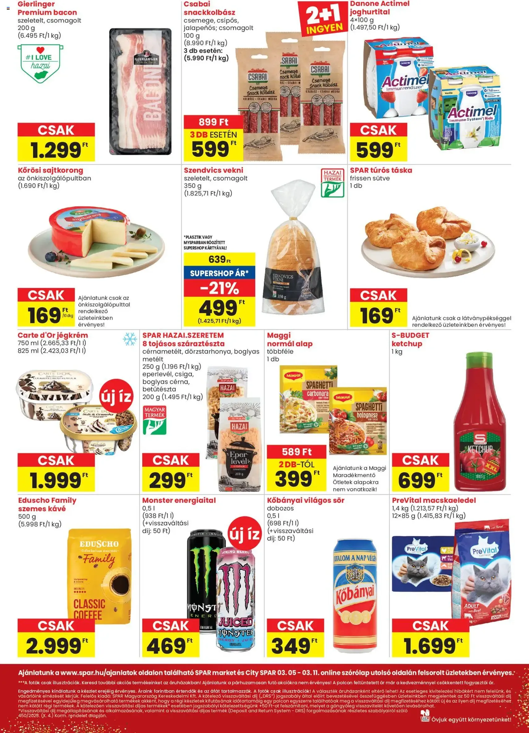 Spar Market akciós újság - 2026.03.05. érvényes szórólap 2 oldal 3 oldalból