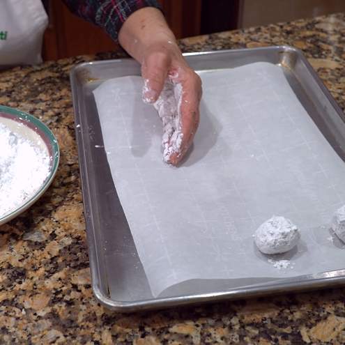 Biscotti di natale alle mandorle - procedimento 1