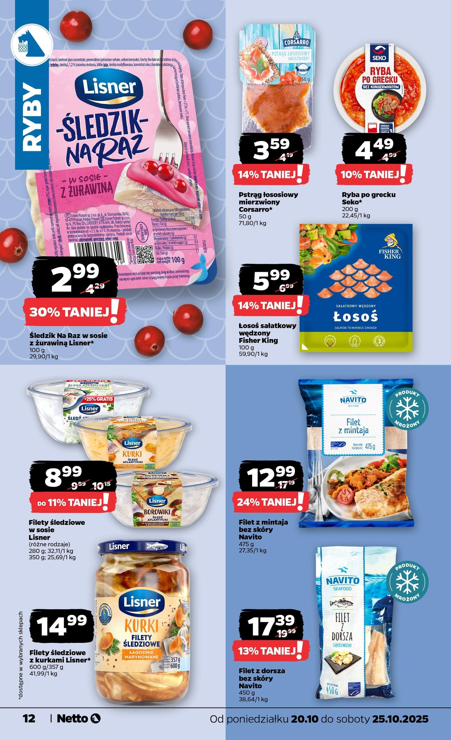 Netto gazetka - Spożywcza - ważny gazetka od 20.10.2025 strona 12 z 34 Netto gazetka - Spożywcza - ważny gazetka od 20.10.2025 strona 12 z 34