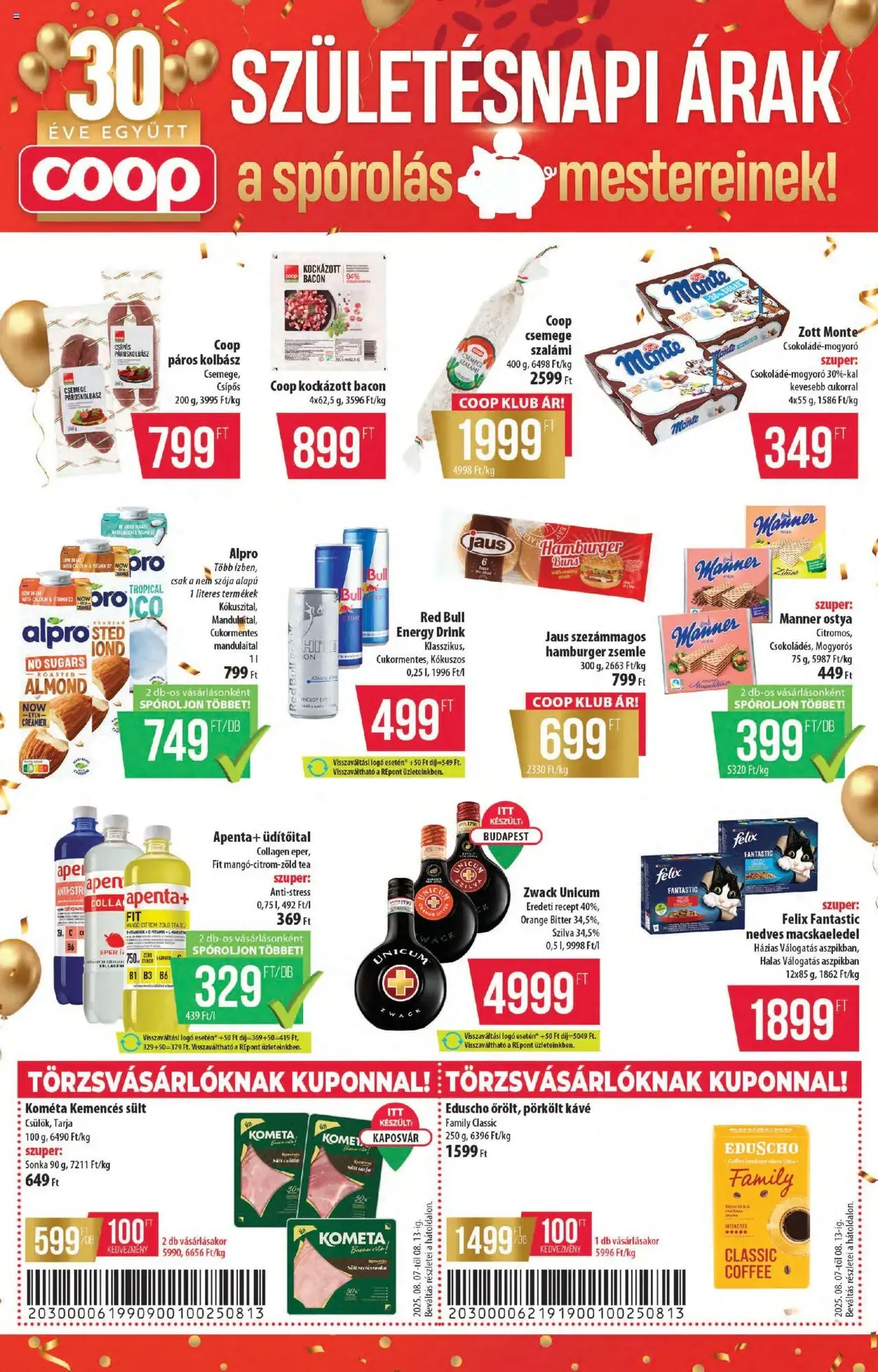 COOP Akciós újság - 2025.08.07. érvényes szórólap 3 oldal 12 oldalból COOP Akciós újság - 2025.08.07. érvényes szórólap 3 oldal 12 oldalból