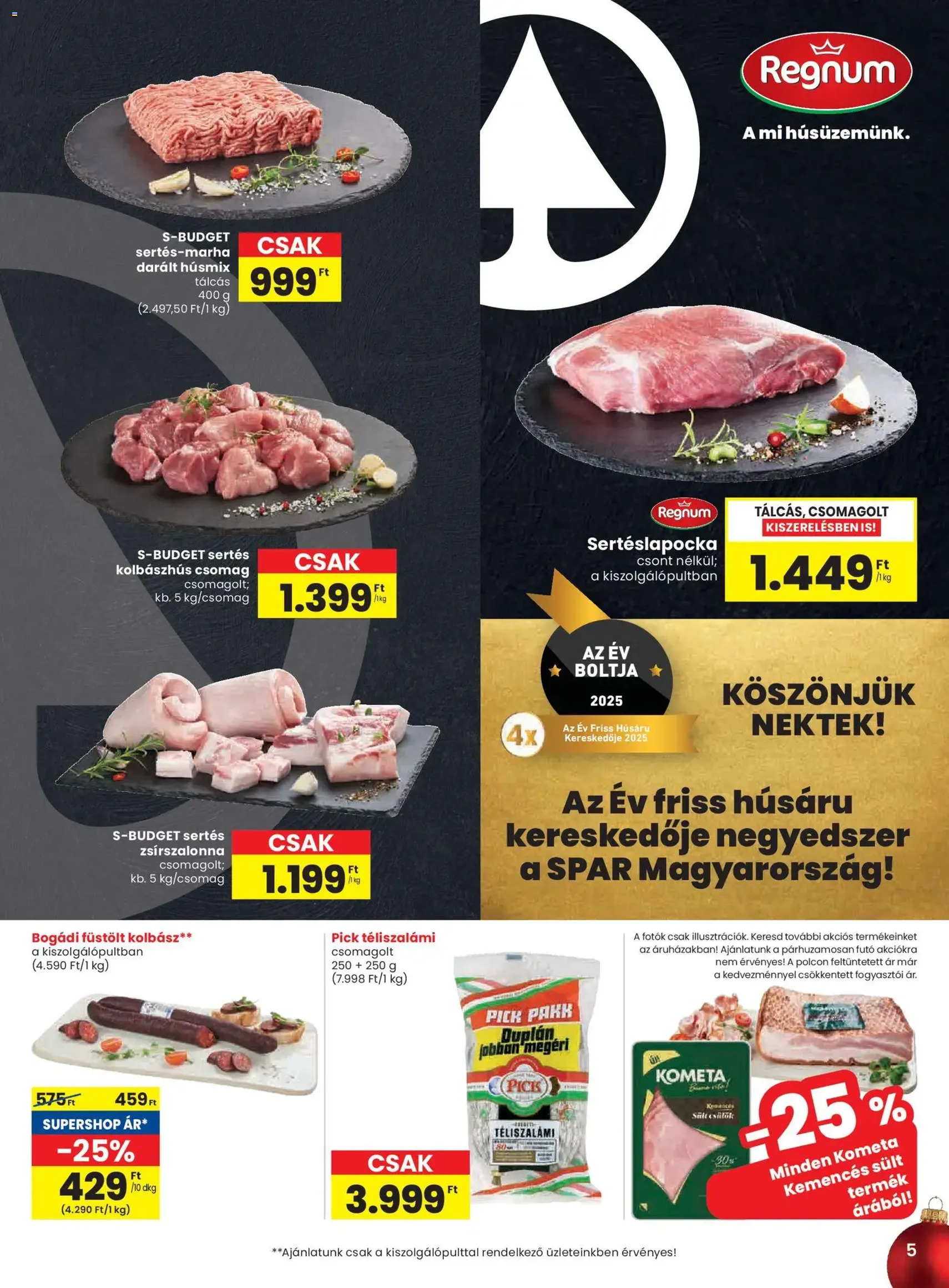 Spar Akciós újság - 2025.12.04. érvényes szórólap 5 oldal 24 oldalból