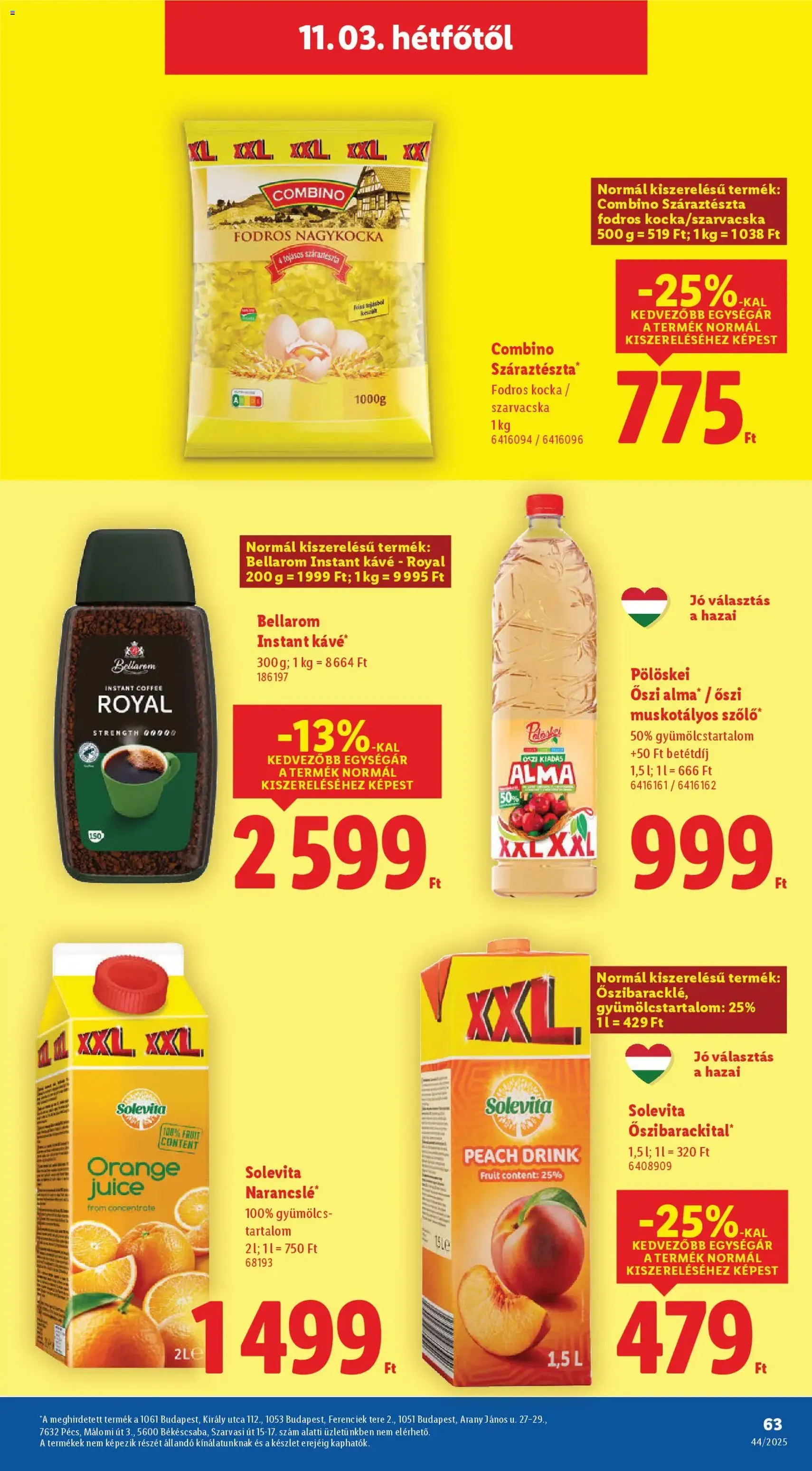 Lidl Akciós újság - 2025.10.30. érvényes szórólap 63 oldal 66 oldalból Lidl Akciós újság - 2025.10.30. érvényes szórólap 63 oldal 66 oldalból